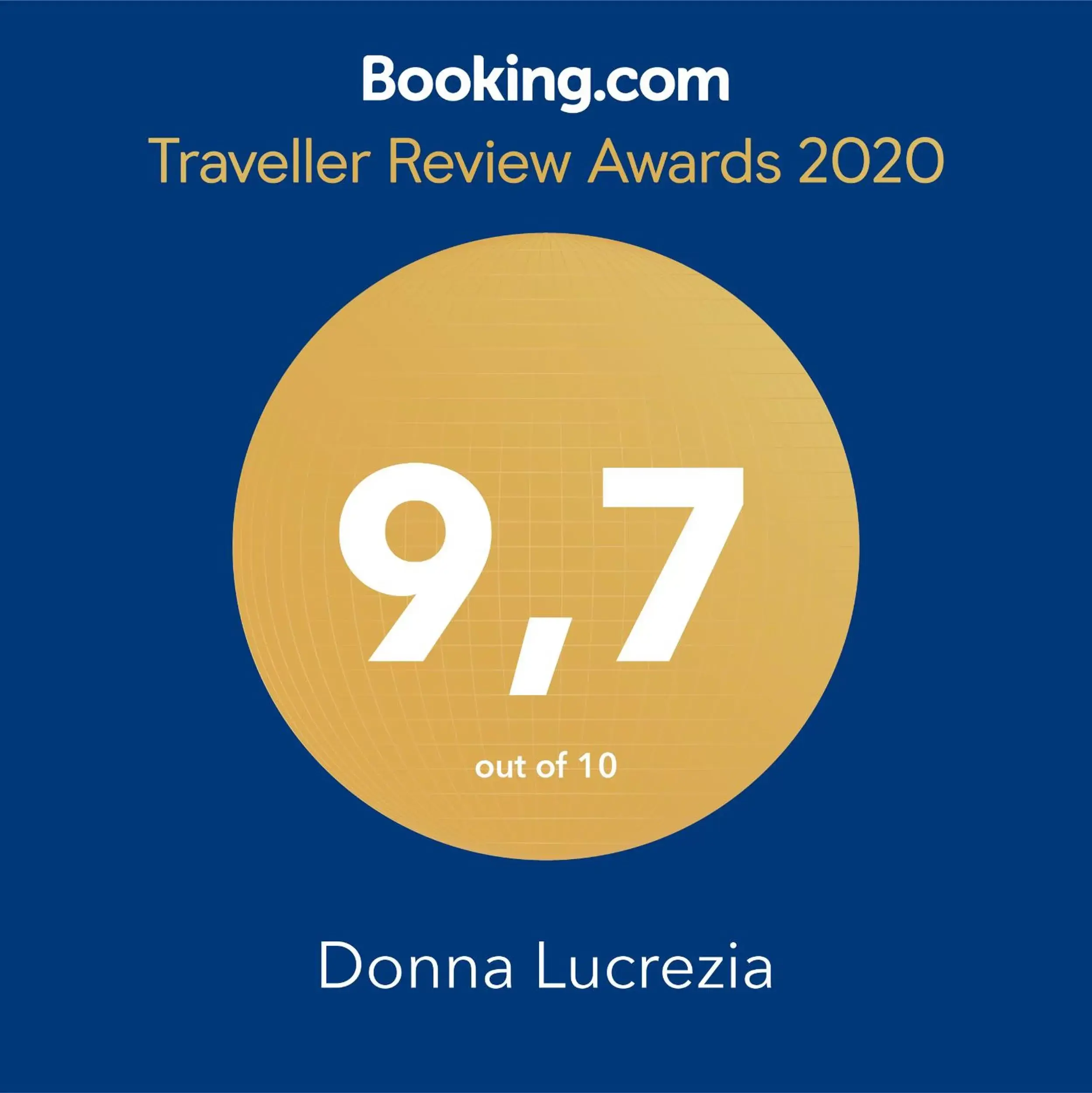 Certificate/Award in DONNA LUCREZIA b&b Boutique Hotel Style