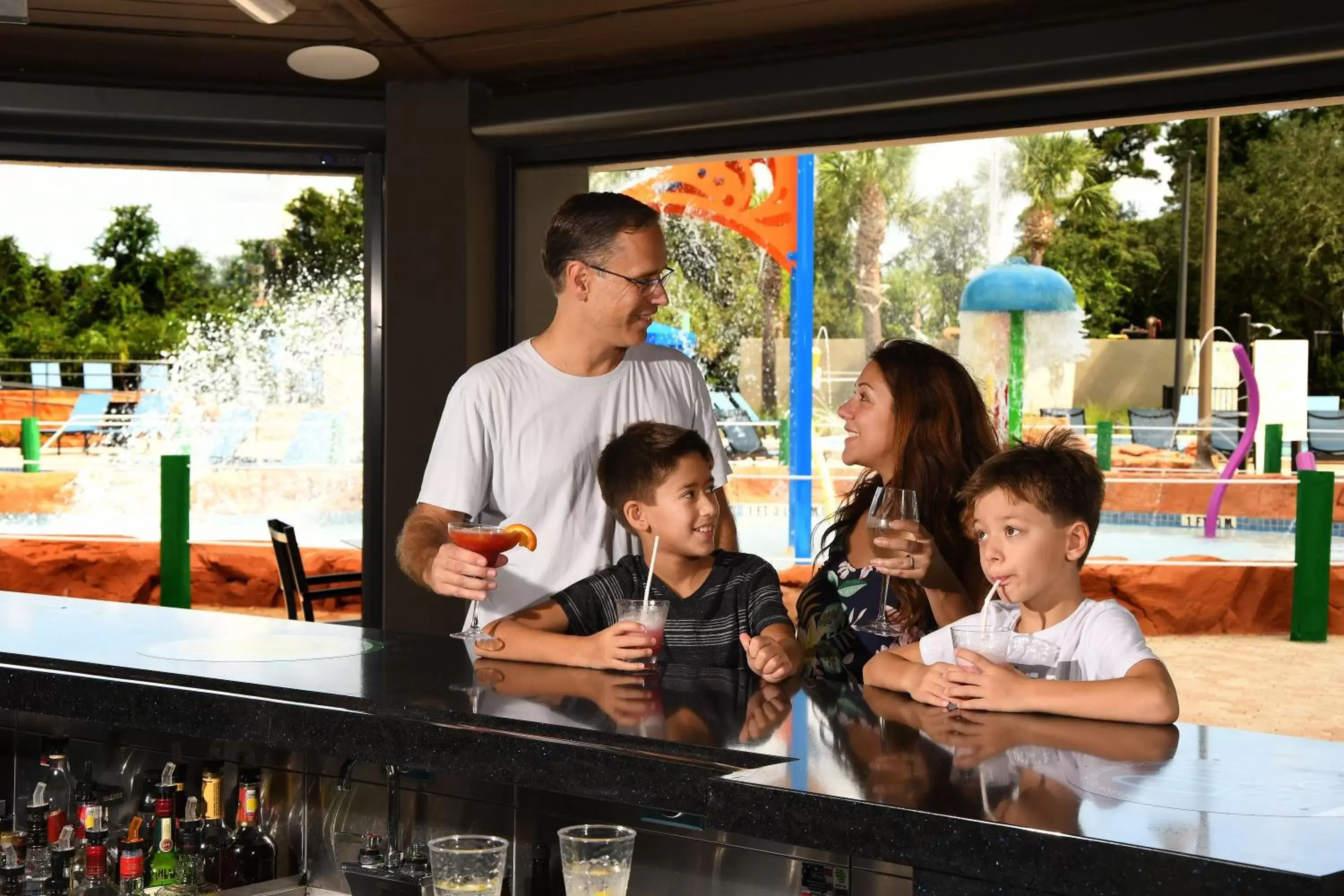 Family in Wyndham Garden Lake Buena Vista Disney Springs® Resort Area
