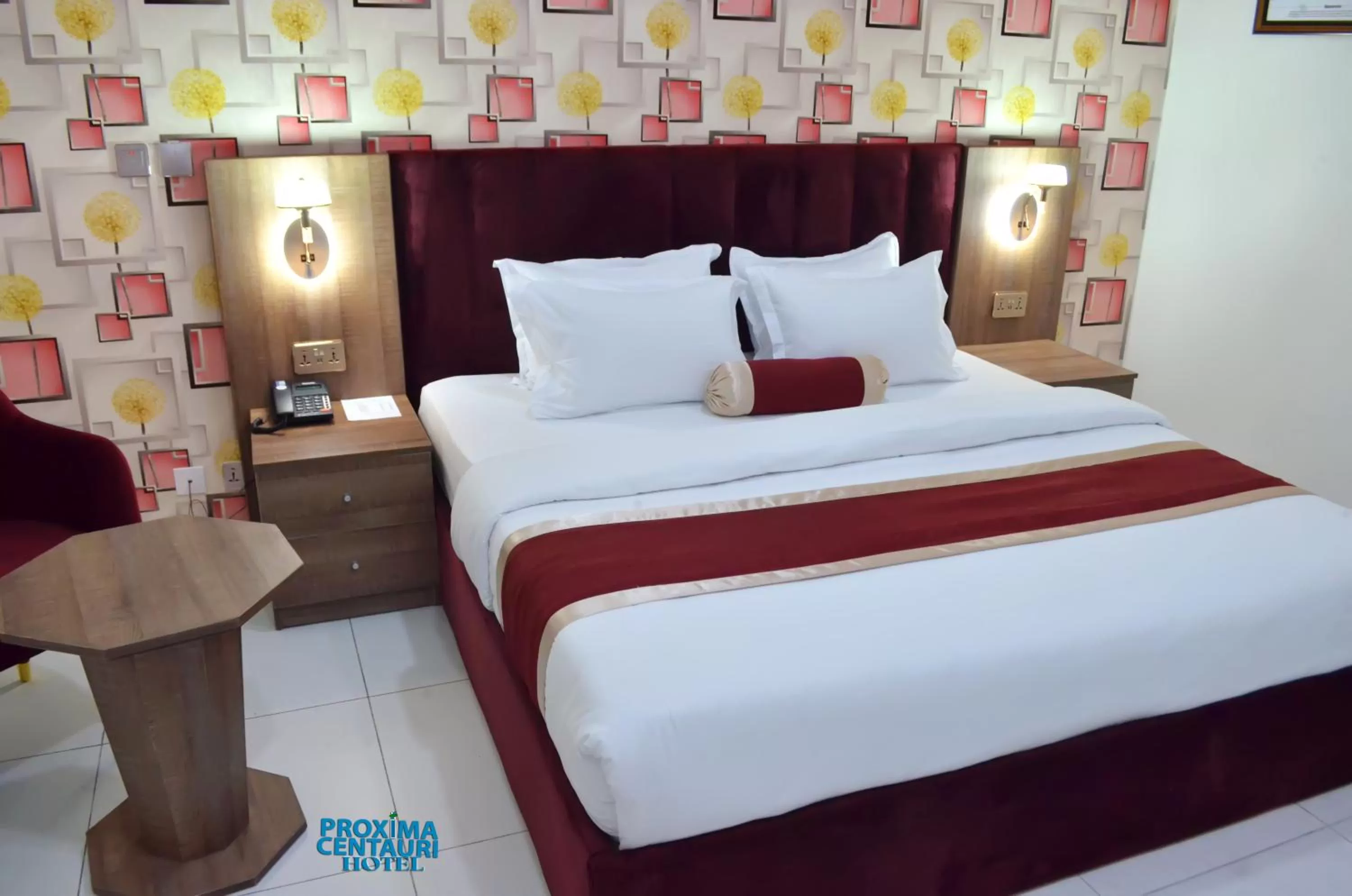 Bed in Proxima Centauri Hotel