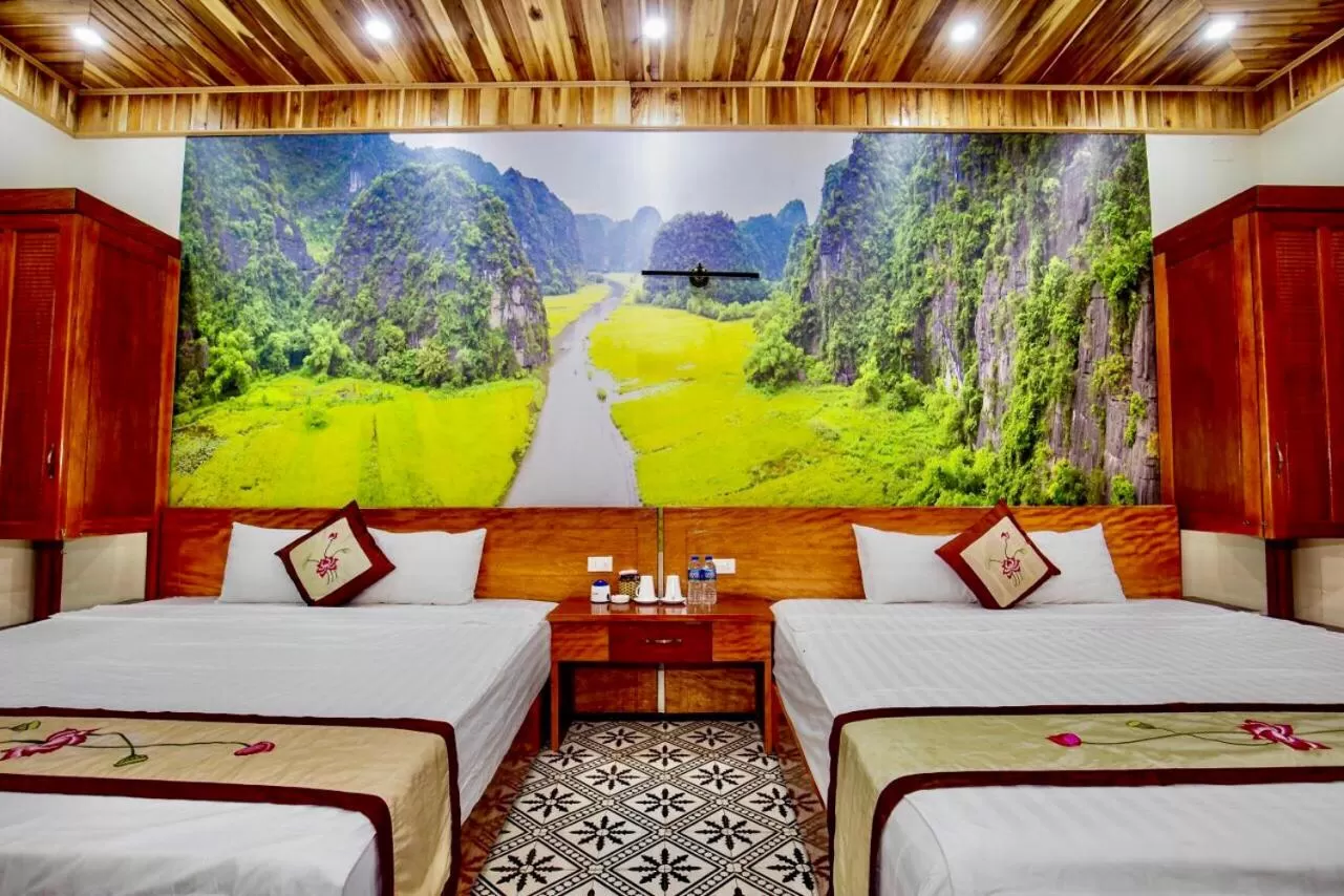 Bed in Mua Caves Ecolodge (Hang Mua)