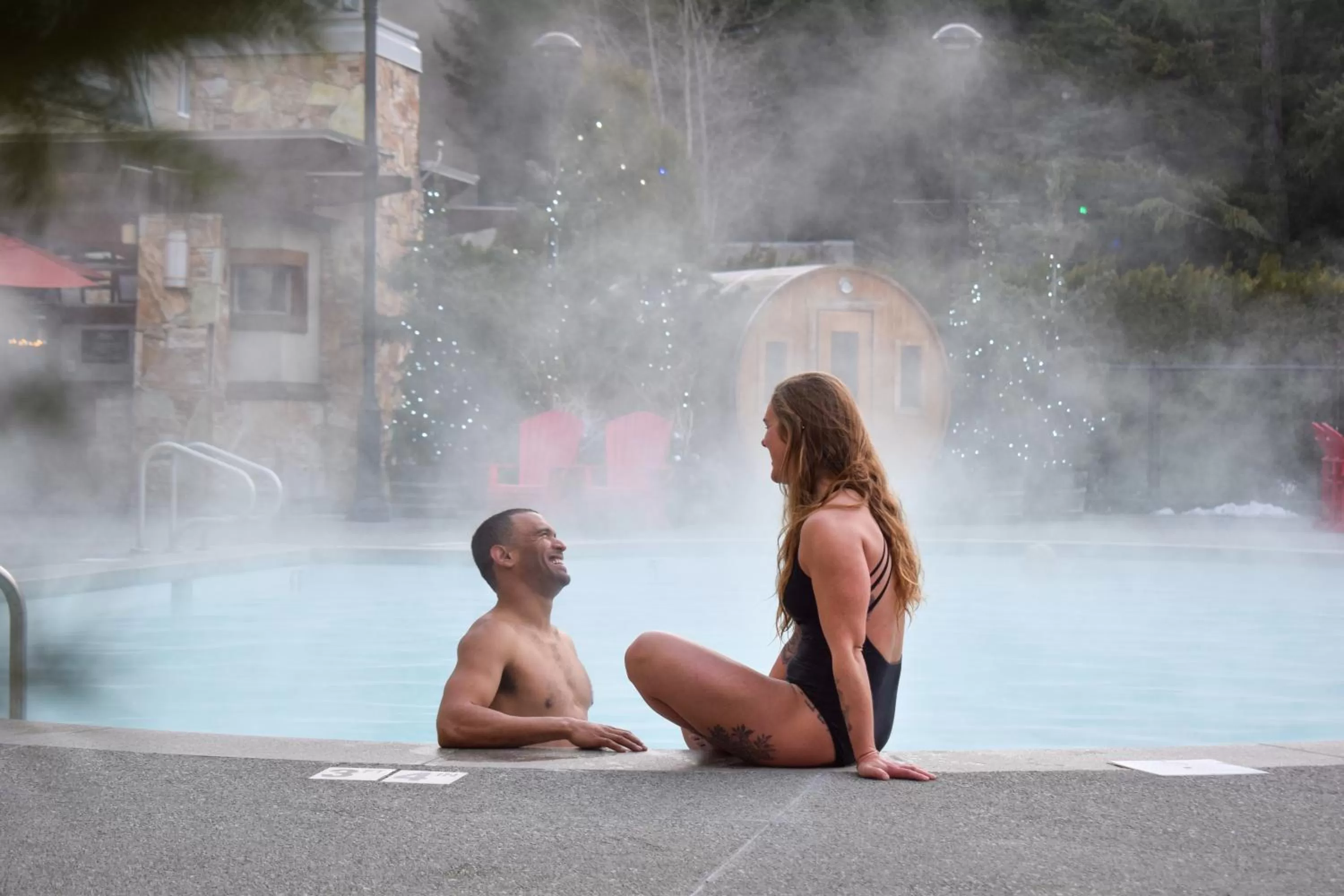 Swimming pool in Fairmont Chateau Whistler