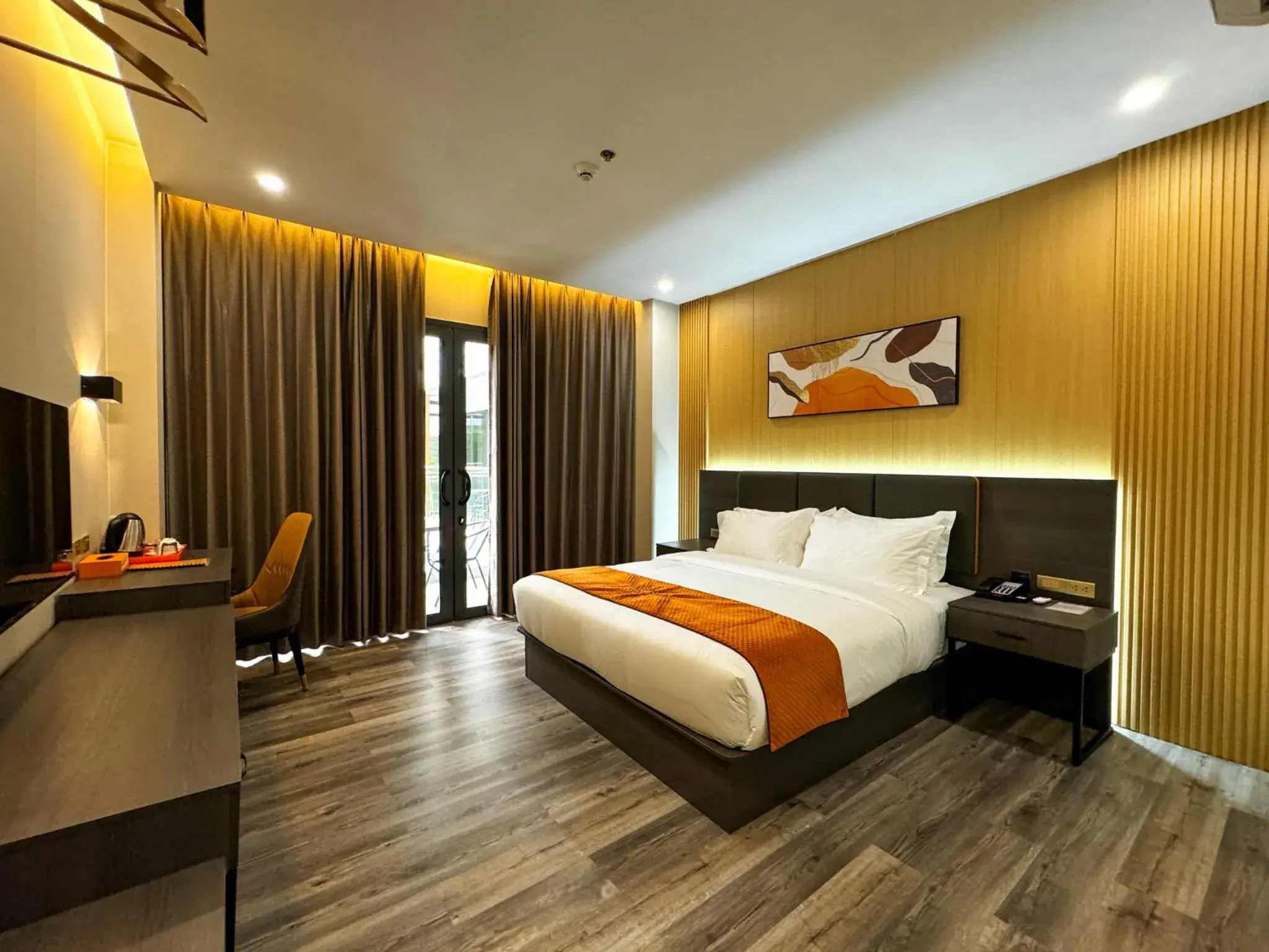 Bed in Venus Royale Hotel