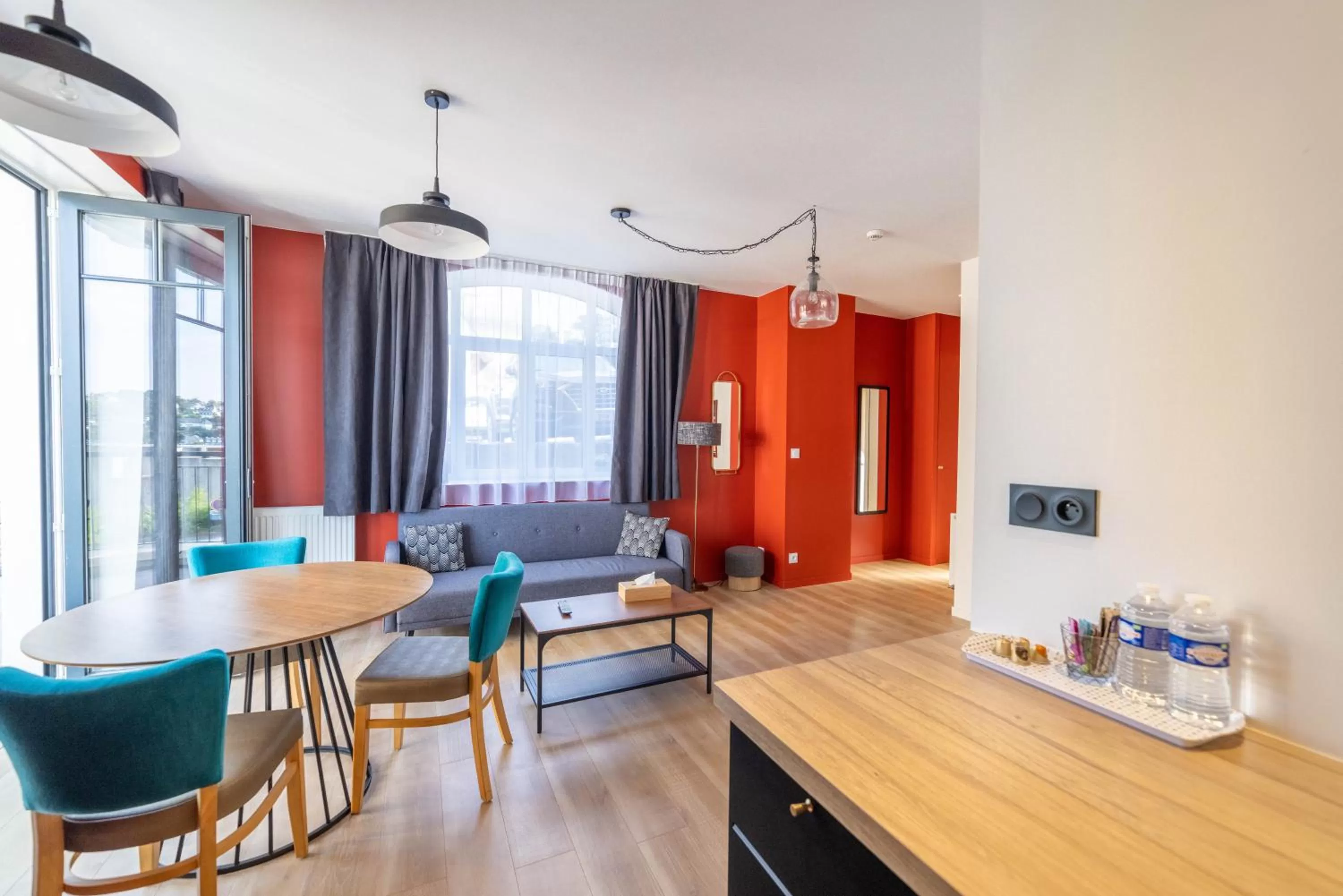 Living room in Logis Hôtel Ker Mor