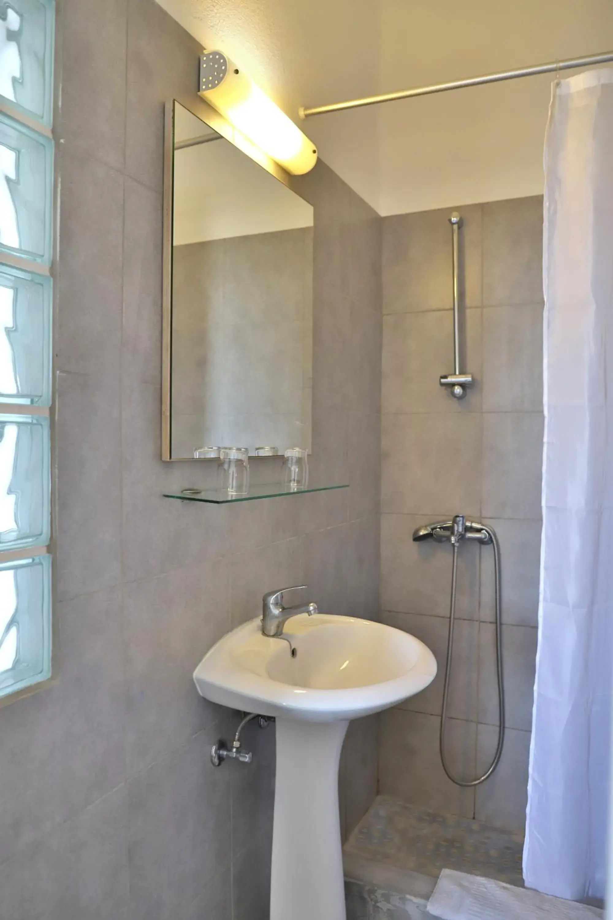 Shower, Bathroom in Elounda Krini Hotel