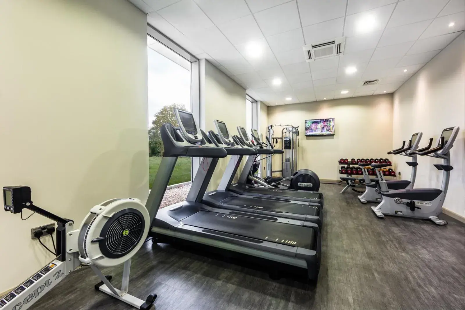 Property building, Fitness Center/Facilities in Heston Hyde Hotel