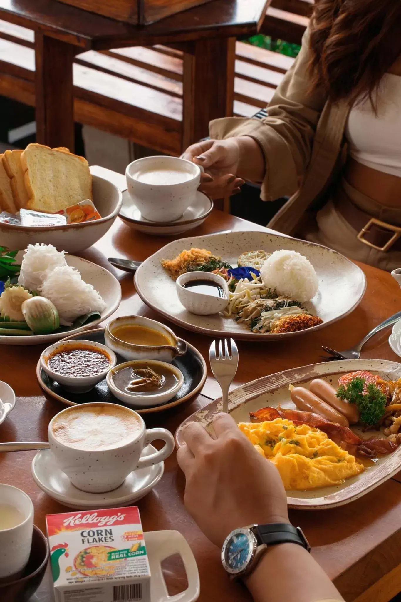 Breakfast in Kachonghills Tented Resort Trang Breakfast in Kachonghills Tented Resort Trang