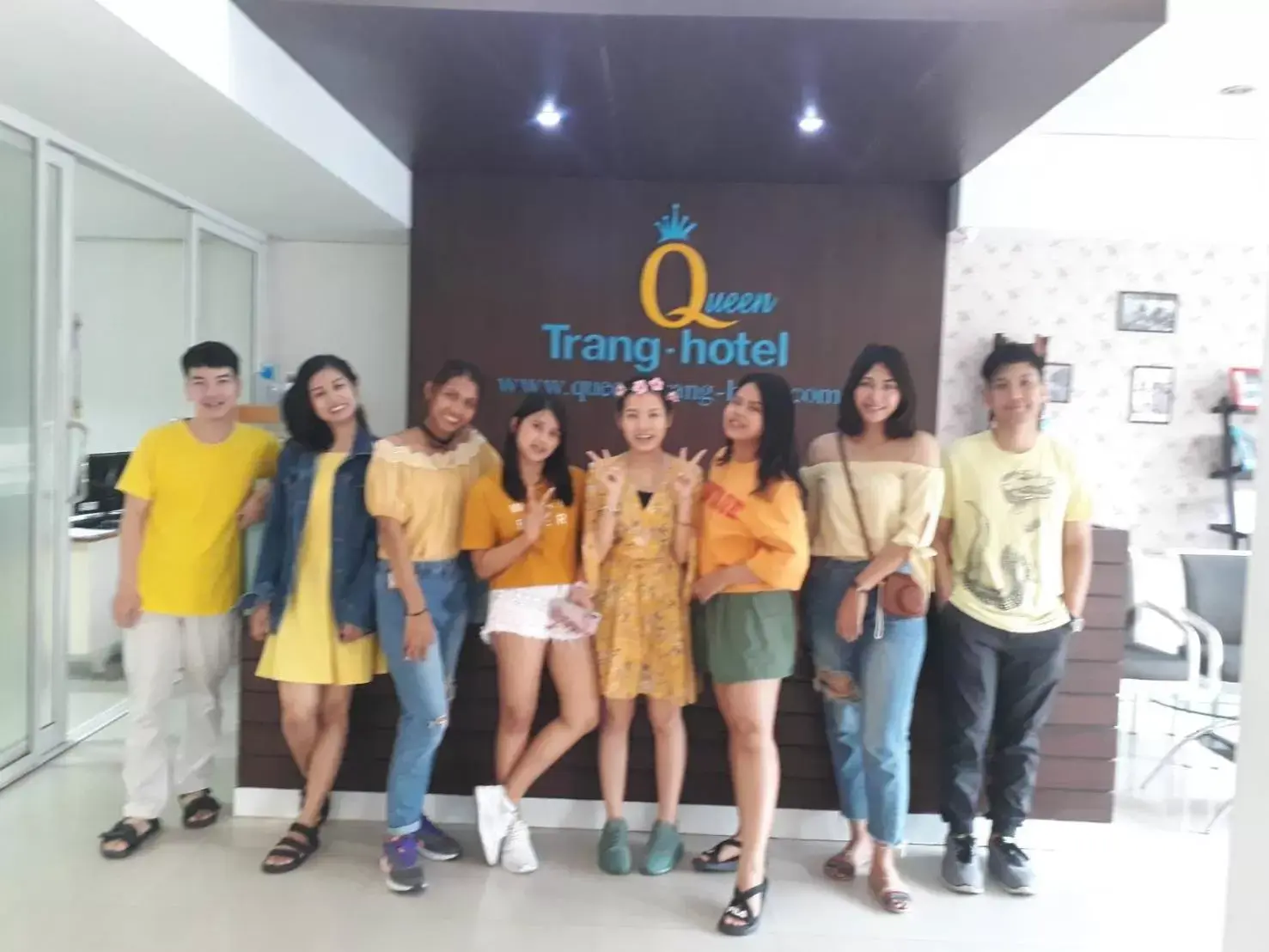 group of guests in S2S Queen Trang Hotel