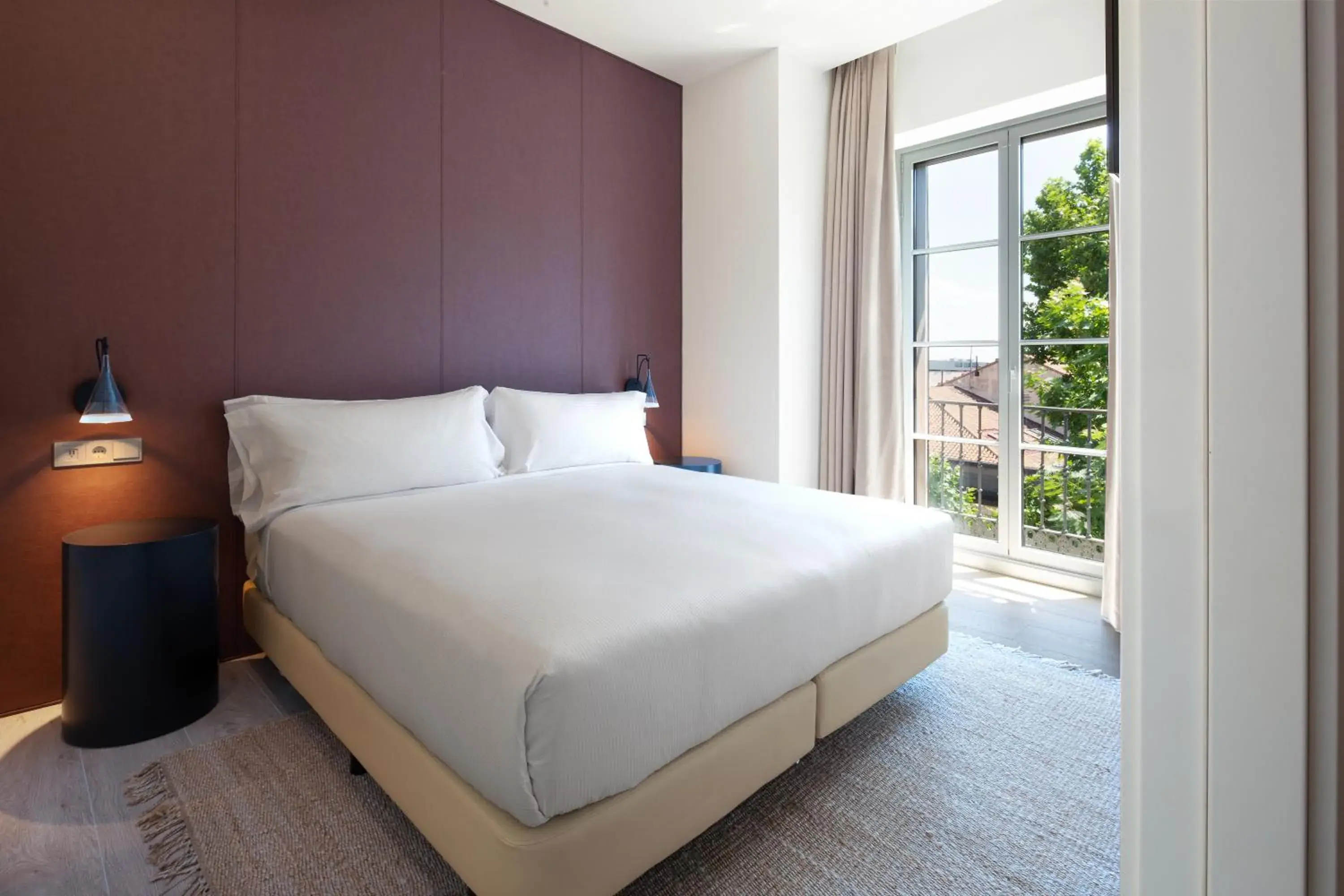 Bed in Atocha Hotel Madrid, Tapestry Collection by Hilton