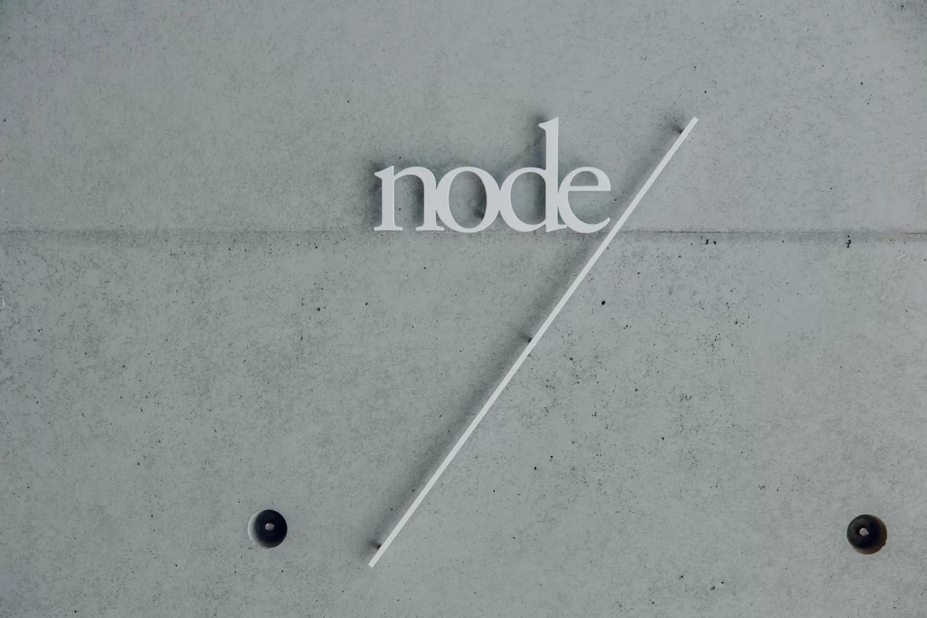 Property logo or sign in node hotel