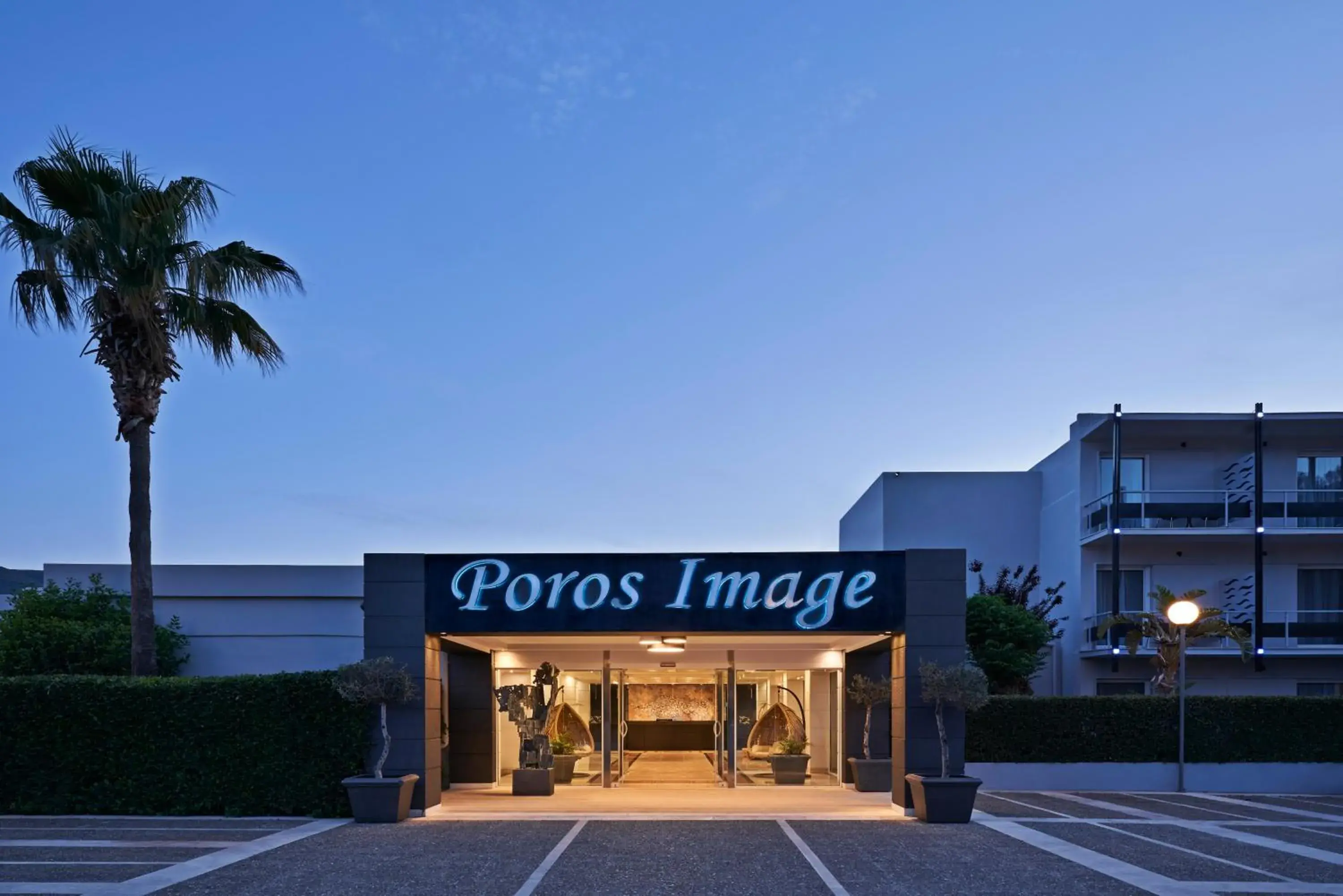 Facade/entrance, Property Building in Xenia Poros Image Hotel
