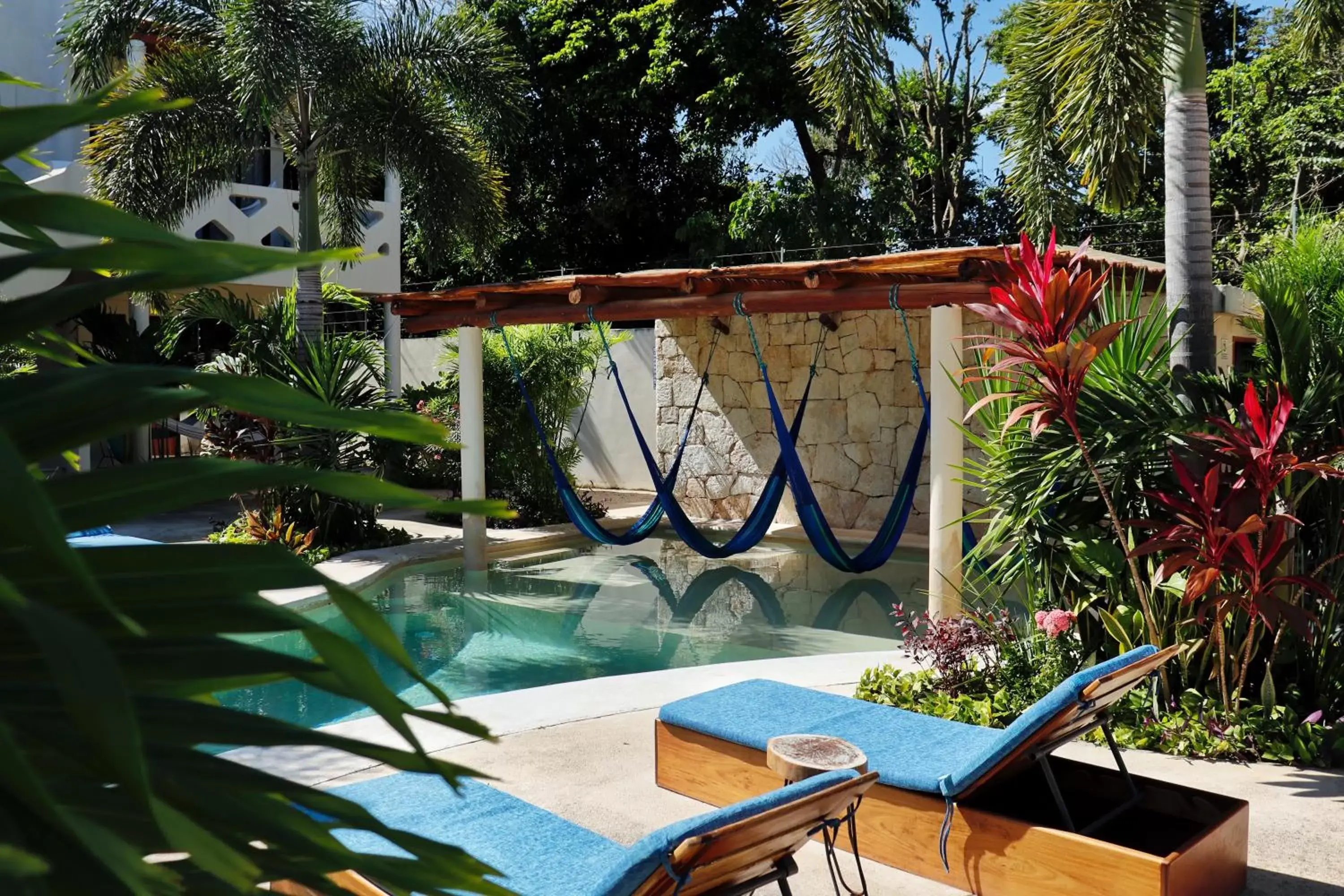 Swimming Pool in Blue Palm Bacalar