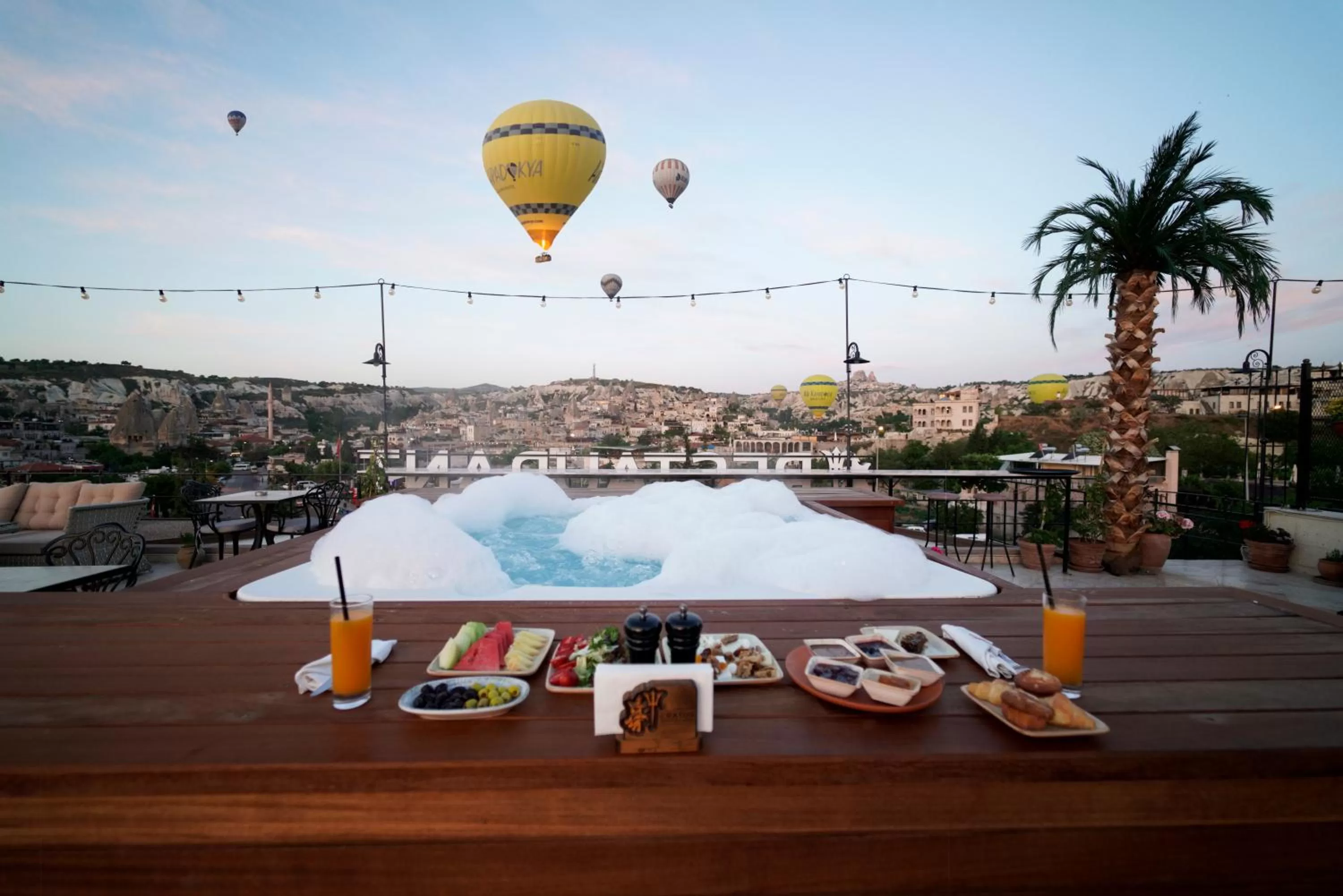 Hot Tub in Cratus Stone Palace