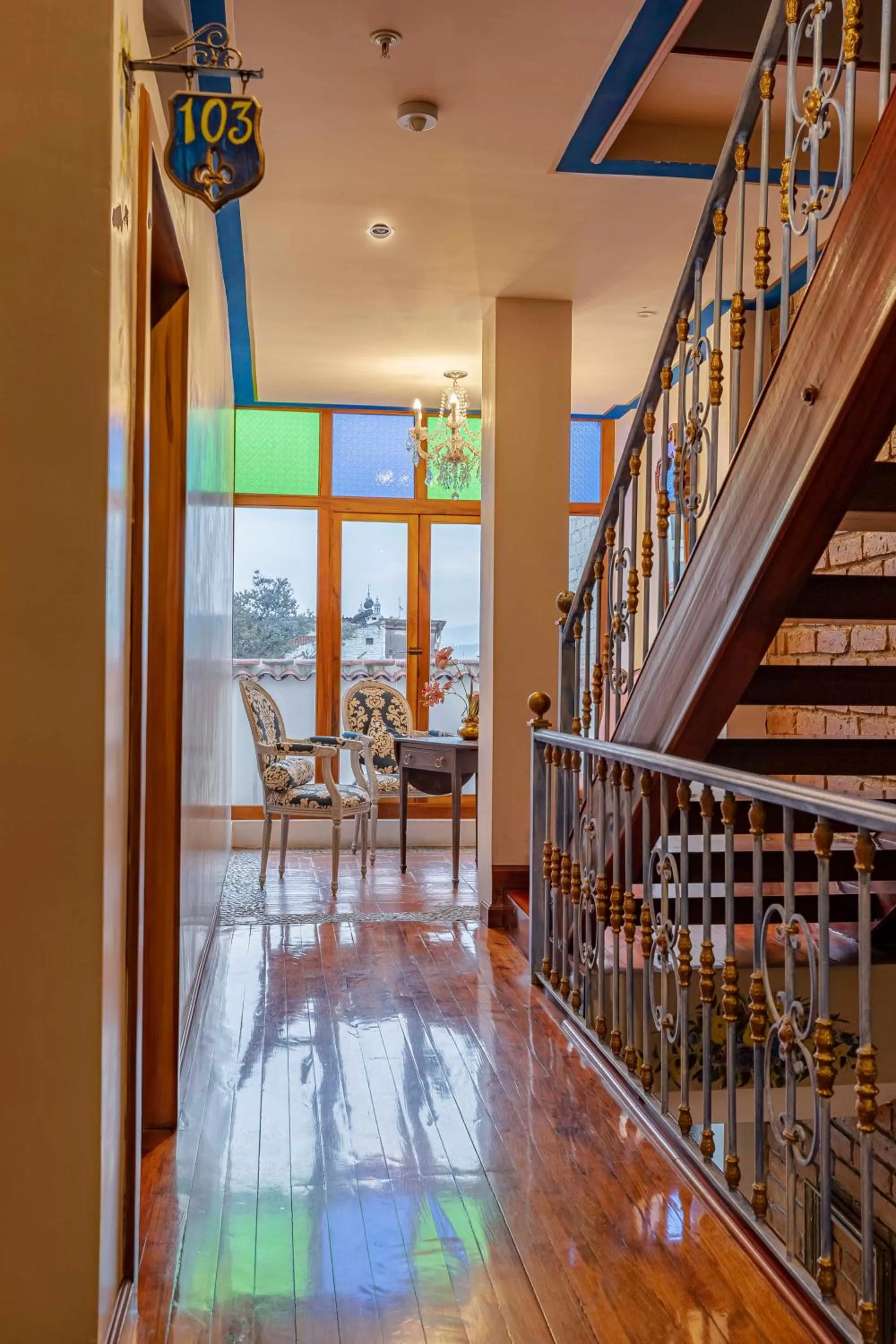 Property building in Hotel Azul de la Plaza by Chat Noir