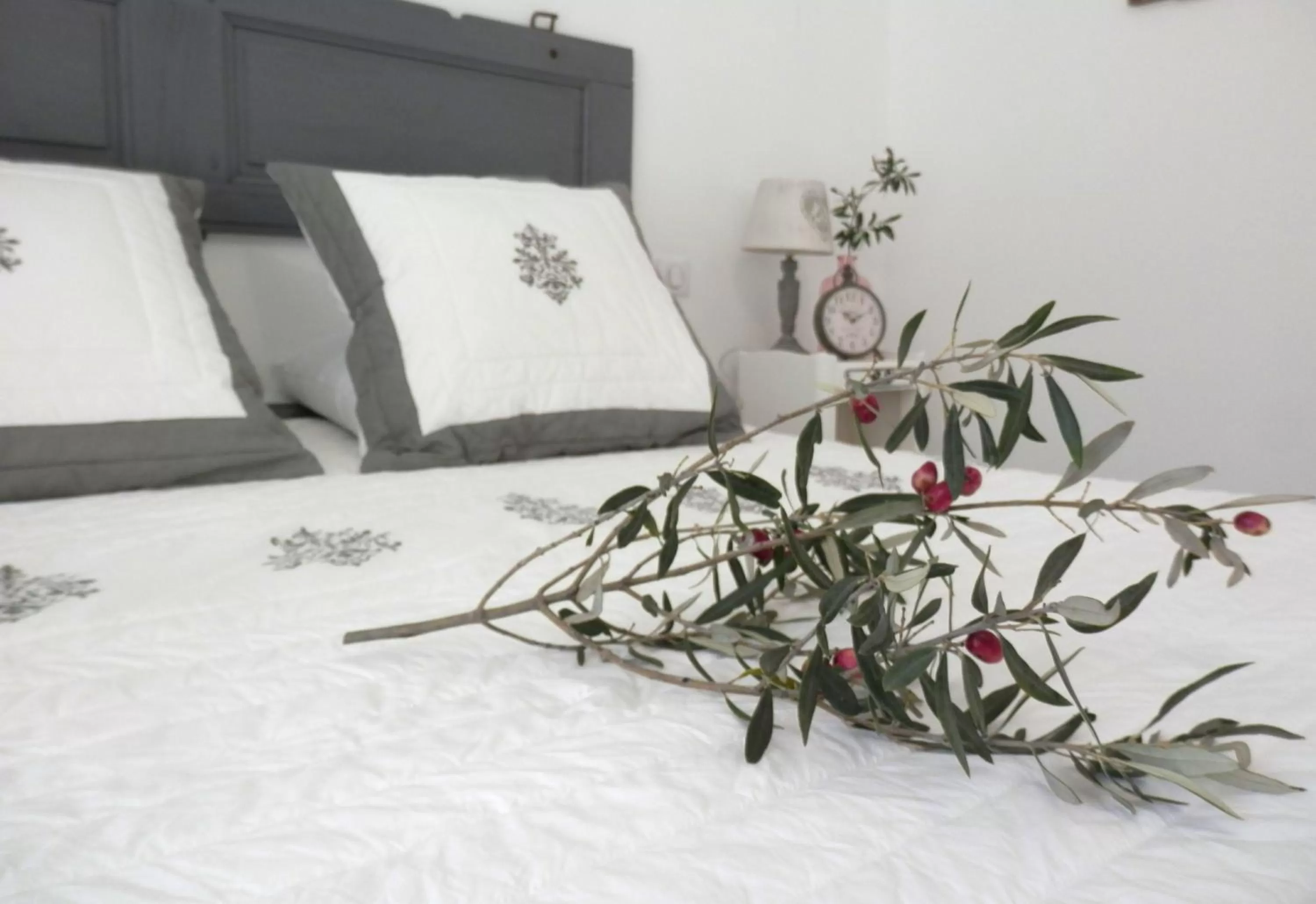 Decorative detail, Bed in La Villa Aux Oliviers