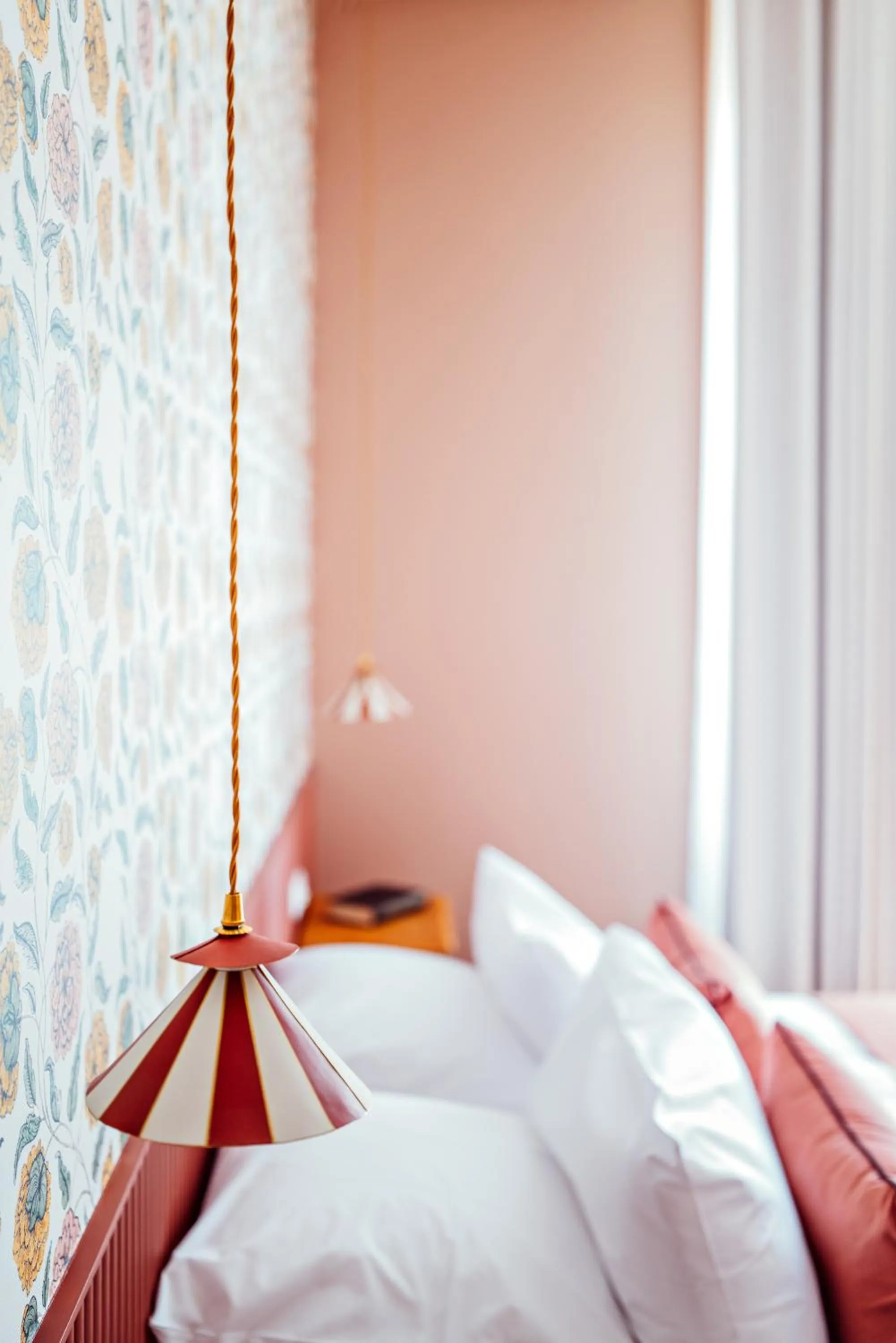 Decorative detail, Bed in Hôtel Maison Lacassagne Lyon