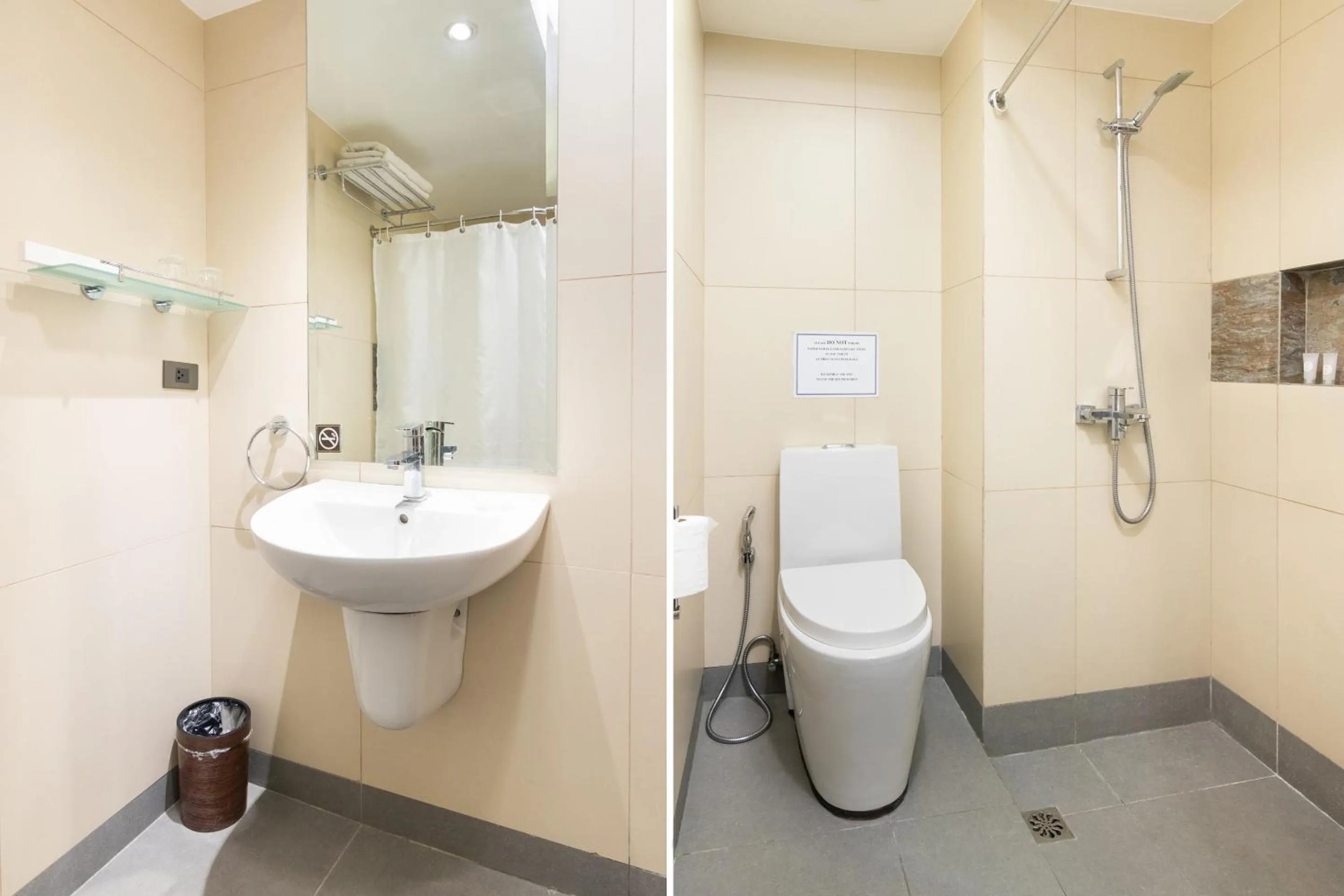 Toilet in Solace Hotel