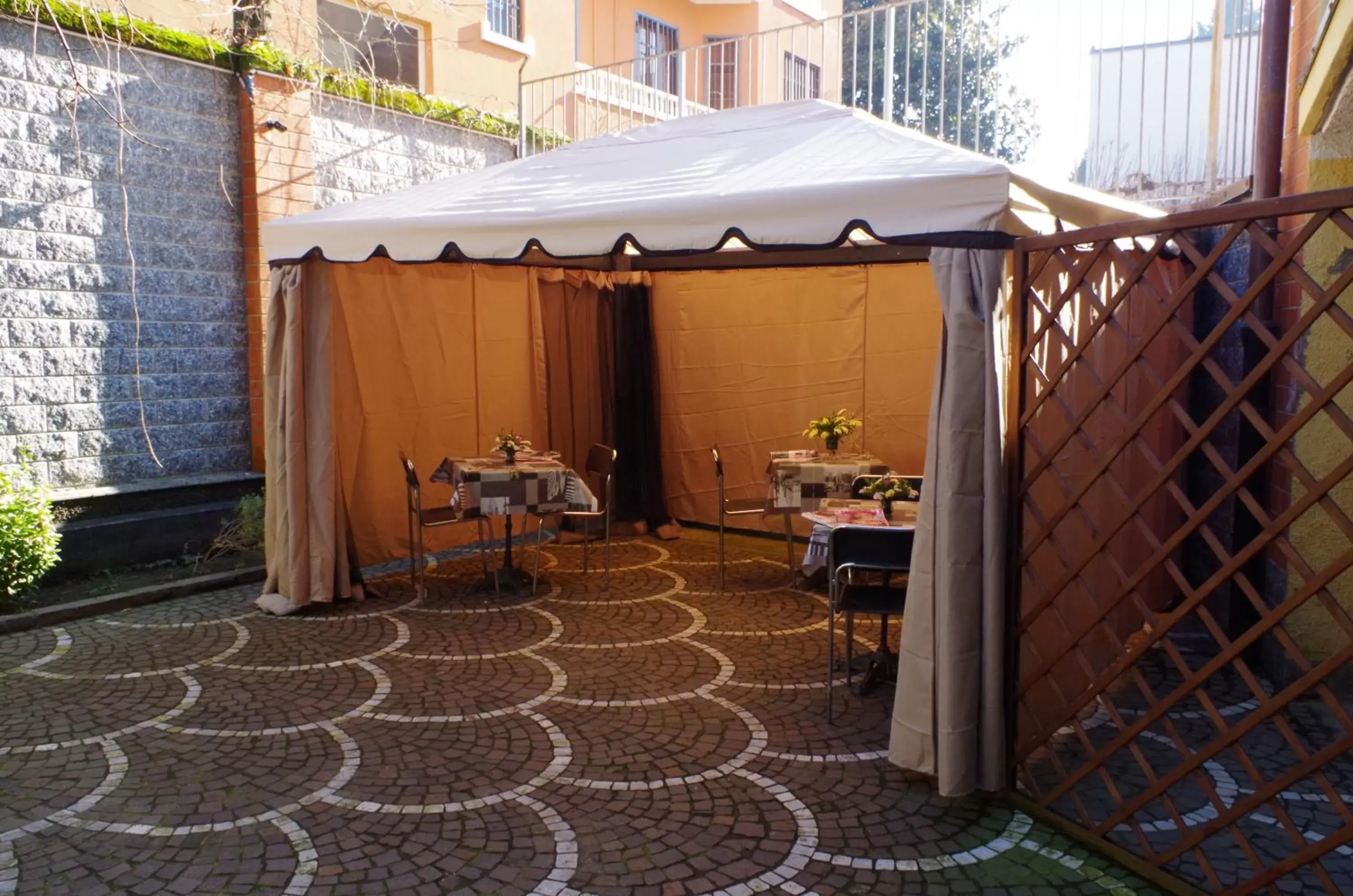 Patio in Hotel Centrale