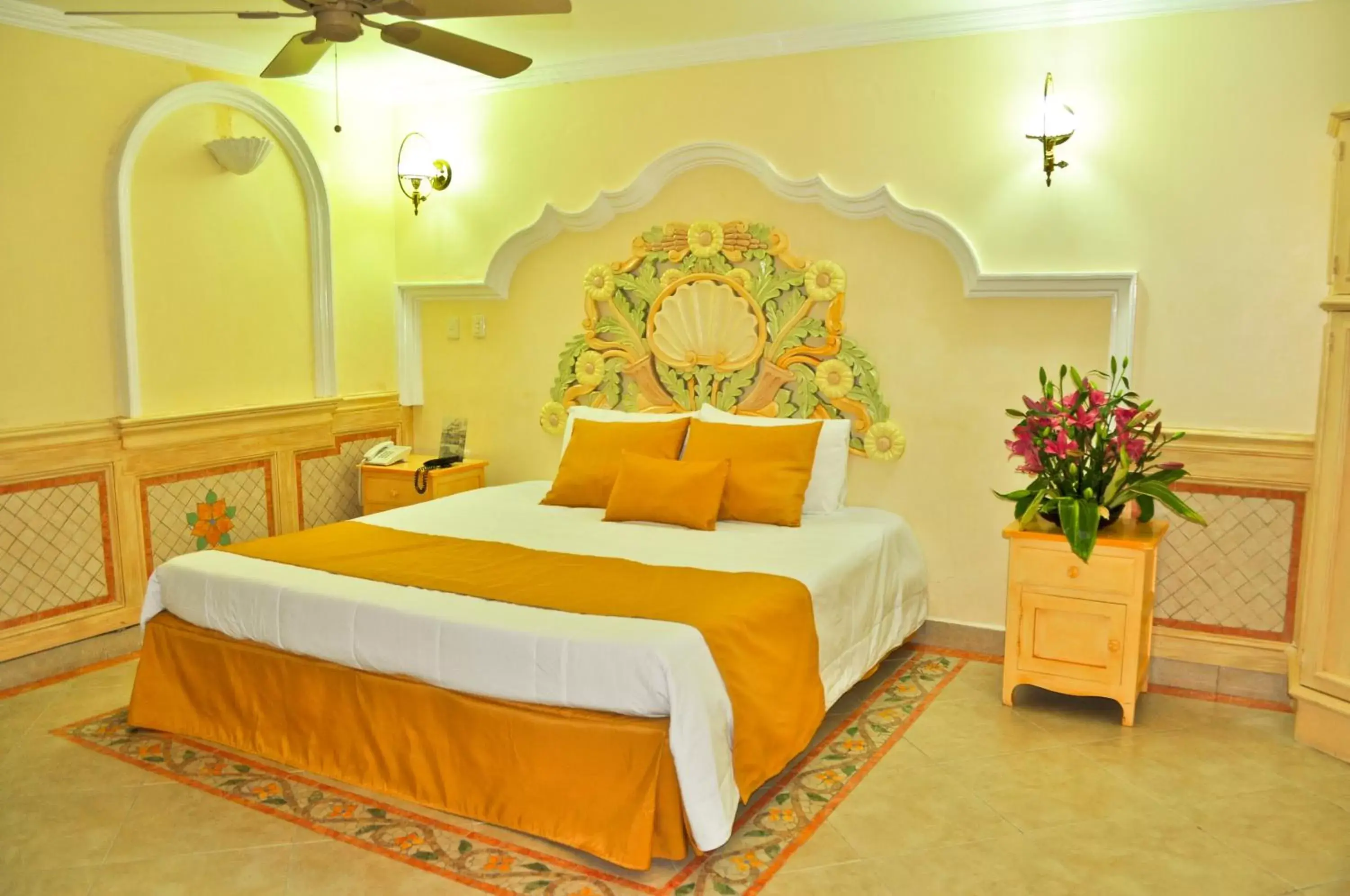 Bed in Villa Las Margaritas Caxa