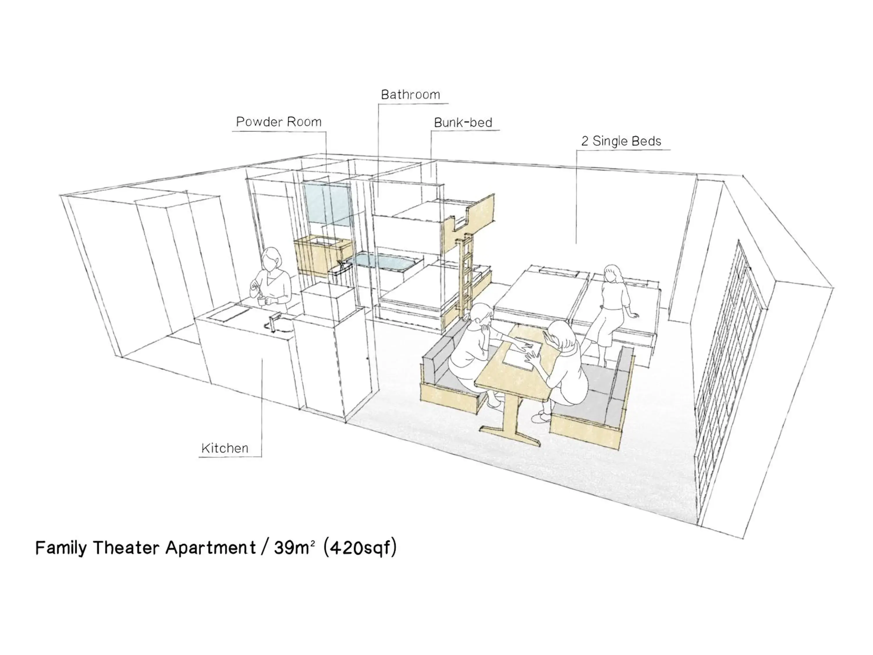 Floor Plan in MIMARU OSAKA SHINSAIBASHI EAST