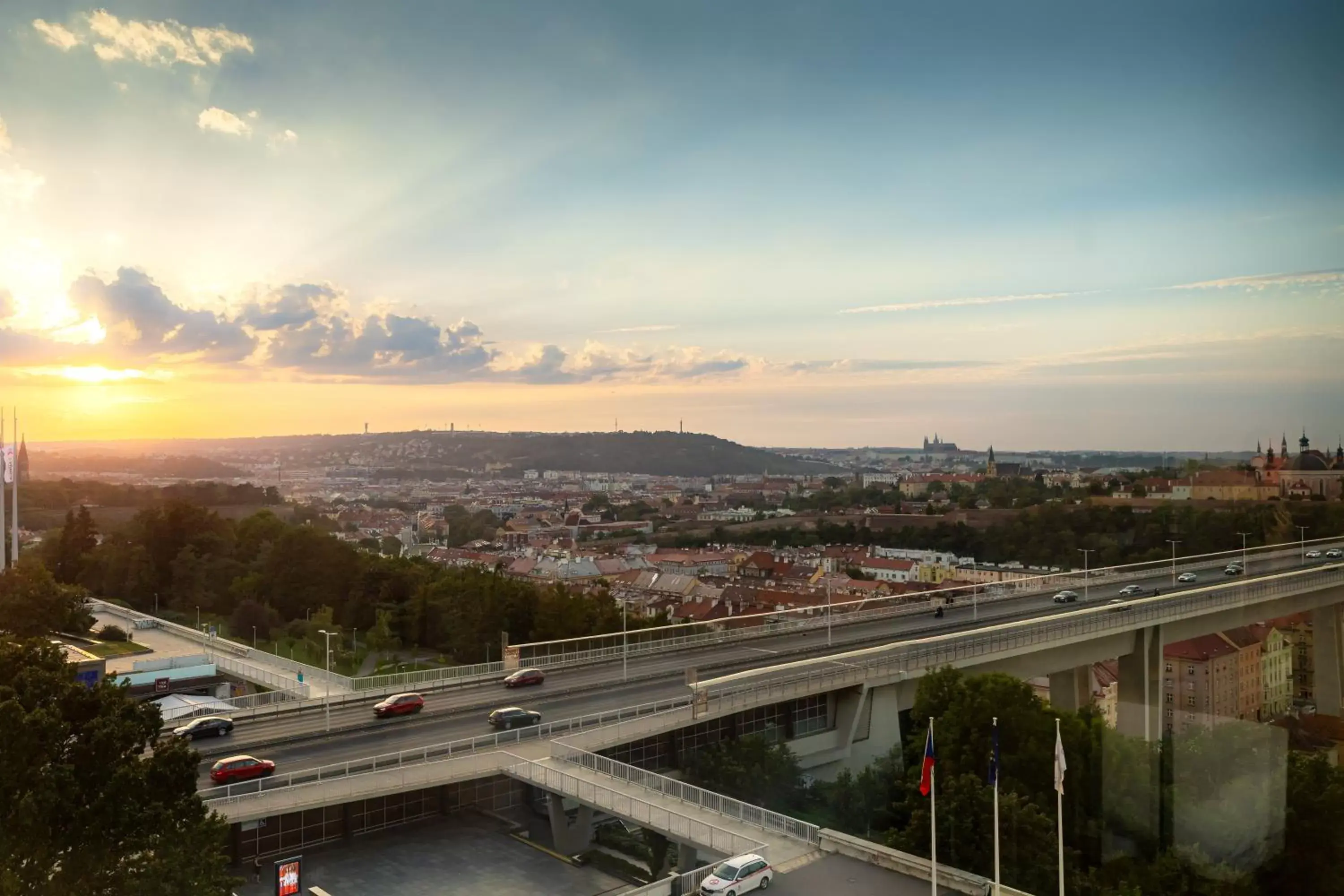 City view in Corinthia Hotel Prague