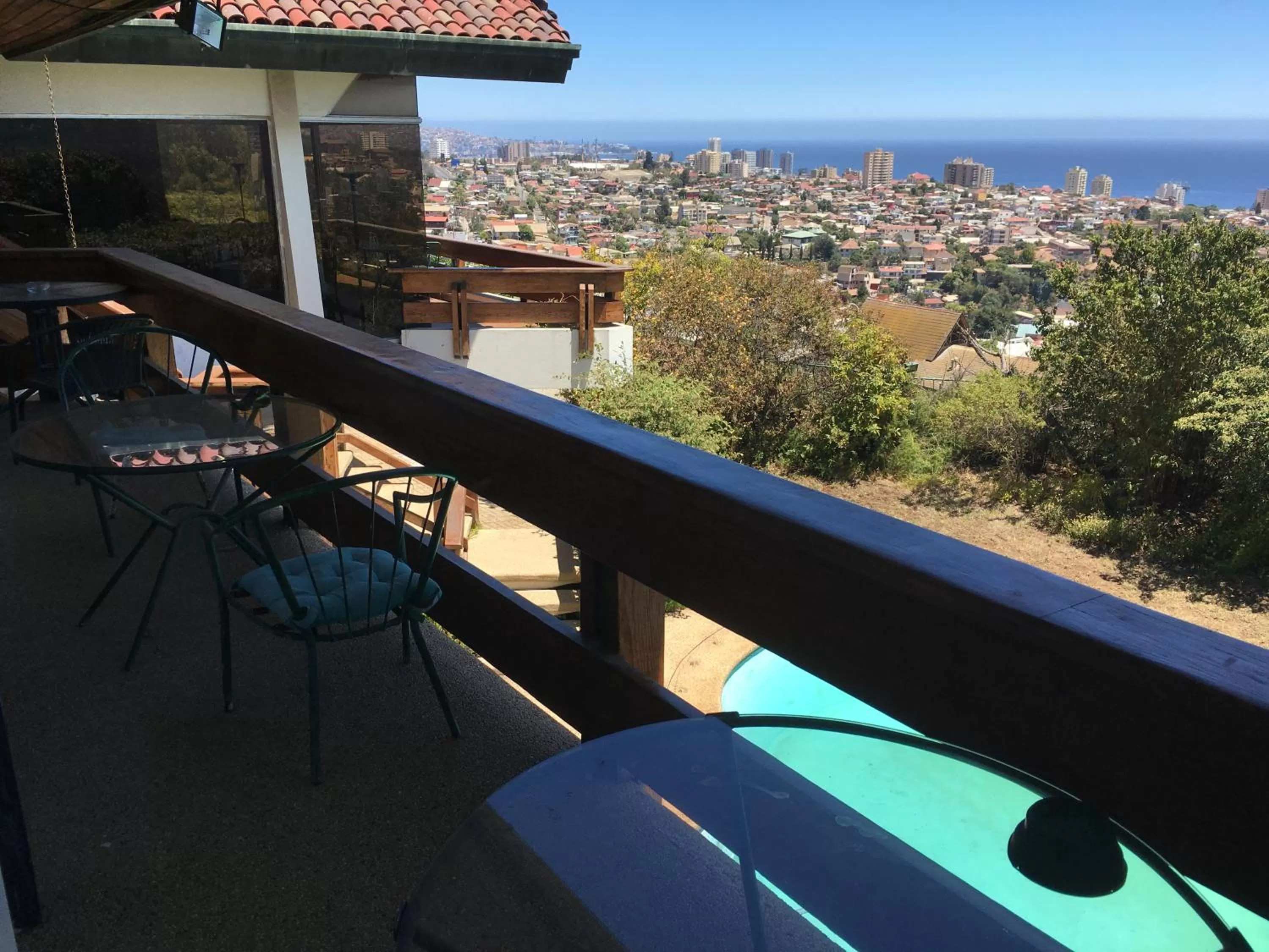Balcony/Terrace, Pool View in My Father's House Bed & Breakfast
