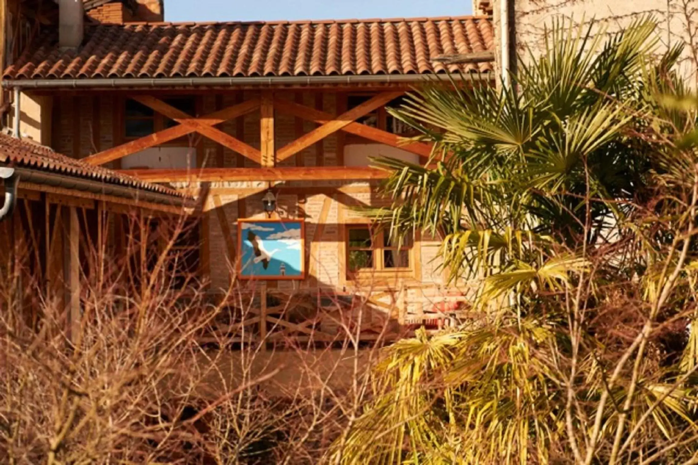 Facade/entrance, Pool View in La Halte du Temps