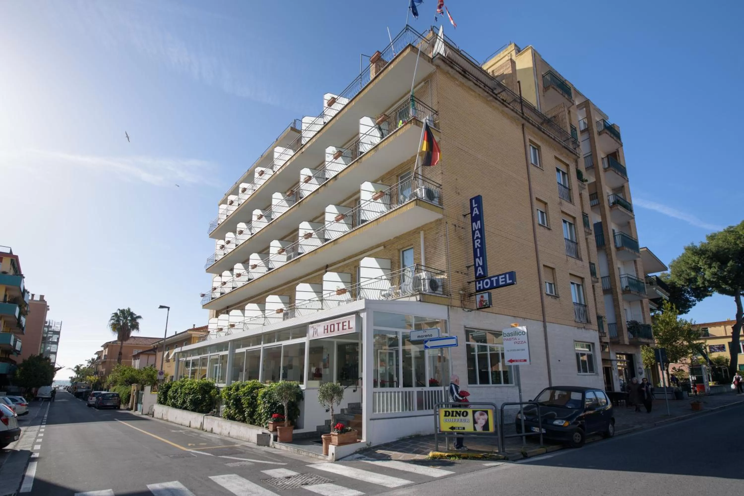 Property building in Hotel Ristorante La Marina Mhotelsgroup