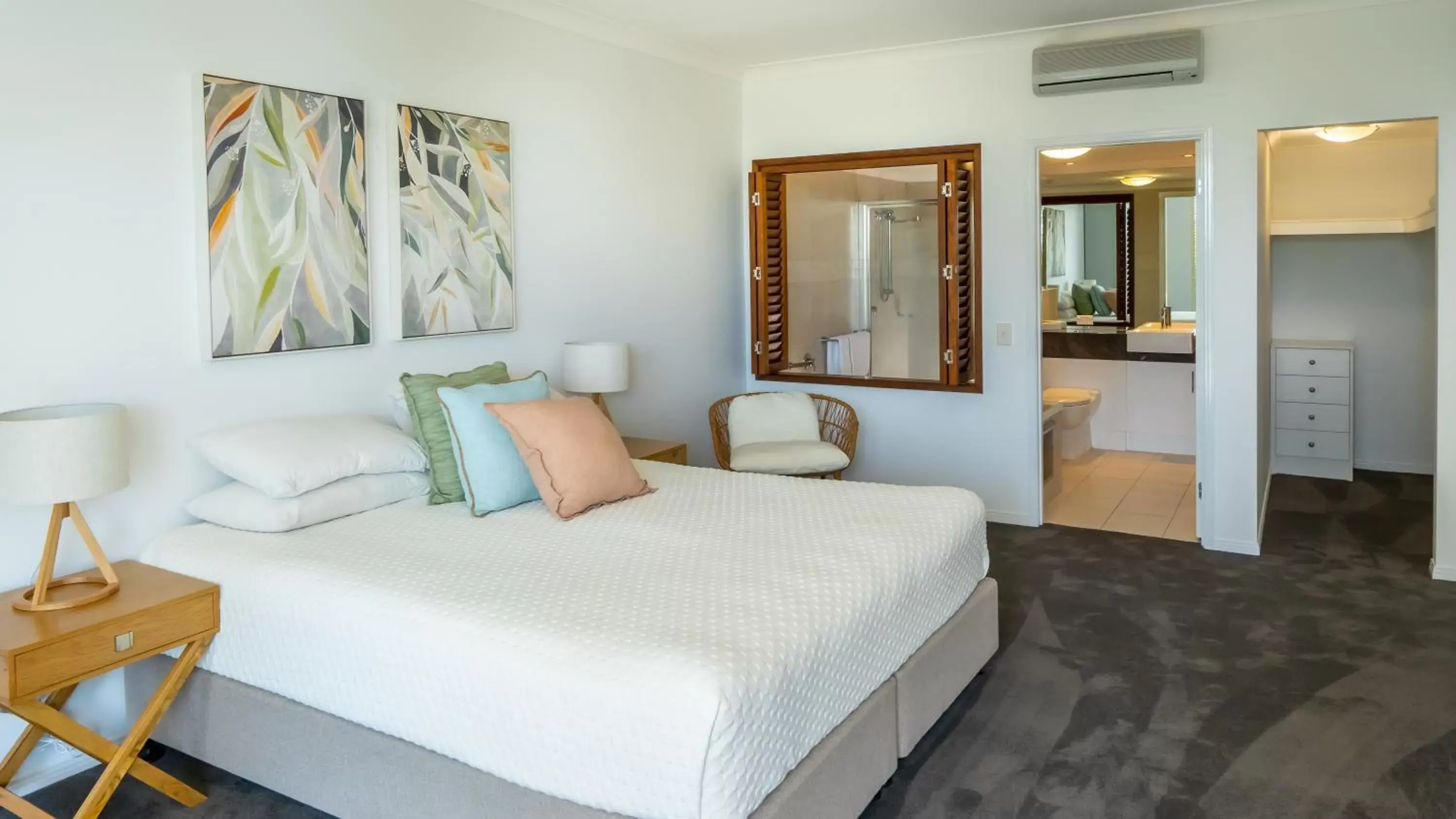 Bedroom, Bed in Waters Edge Apartment Cairns