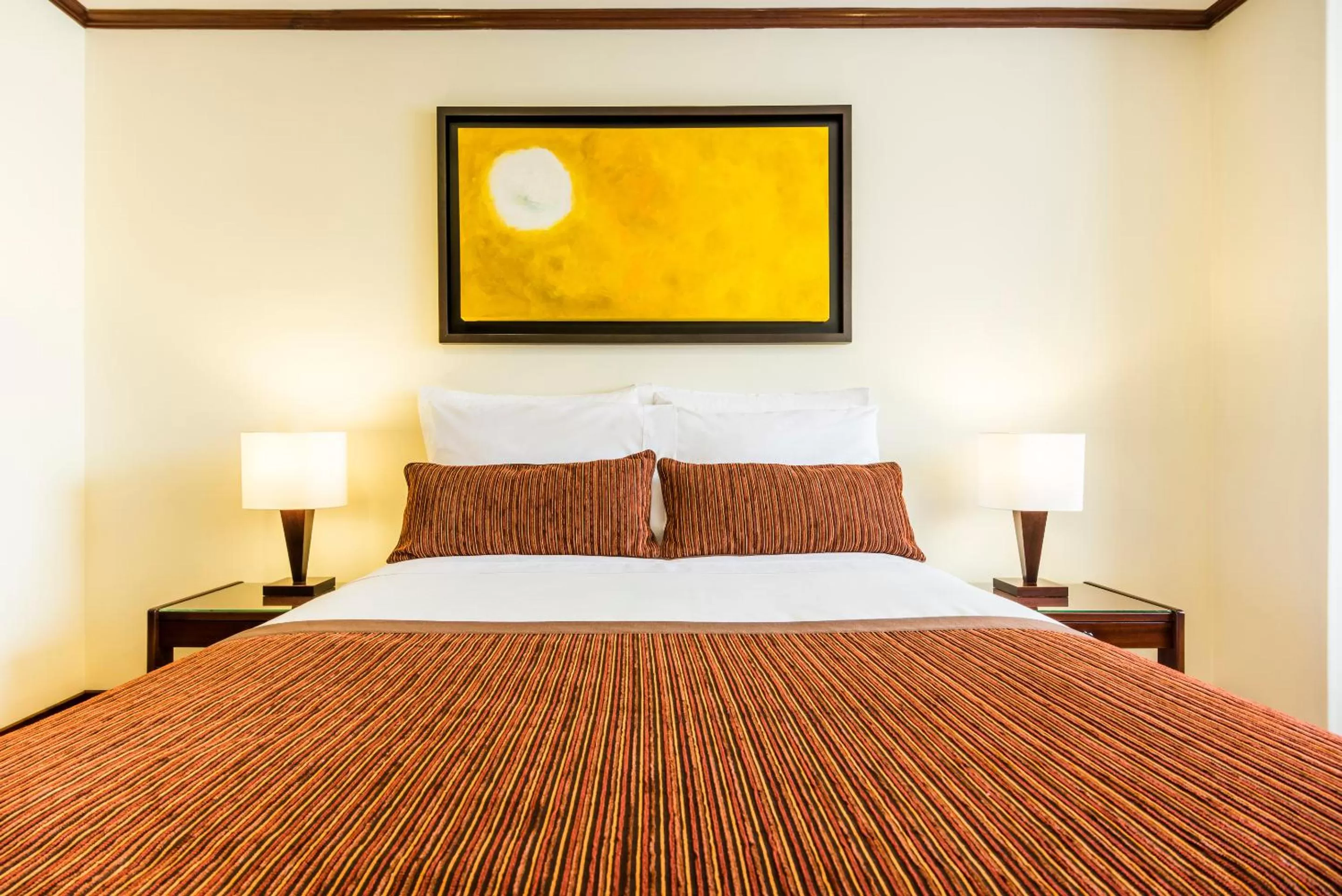 Bed in Hotel Vilar América