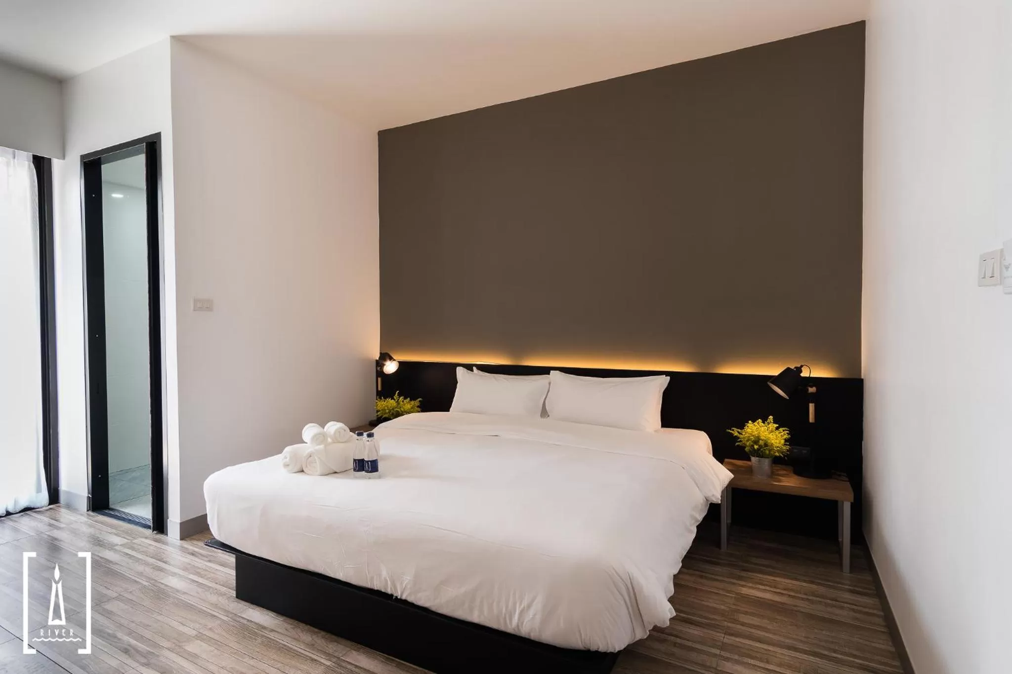 Bed in i-river chiangmai