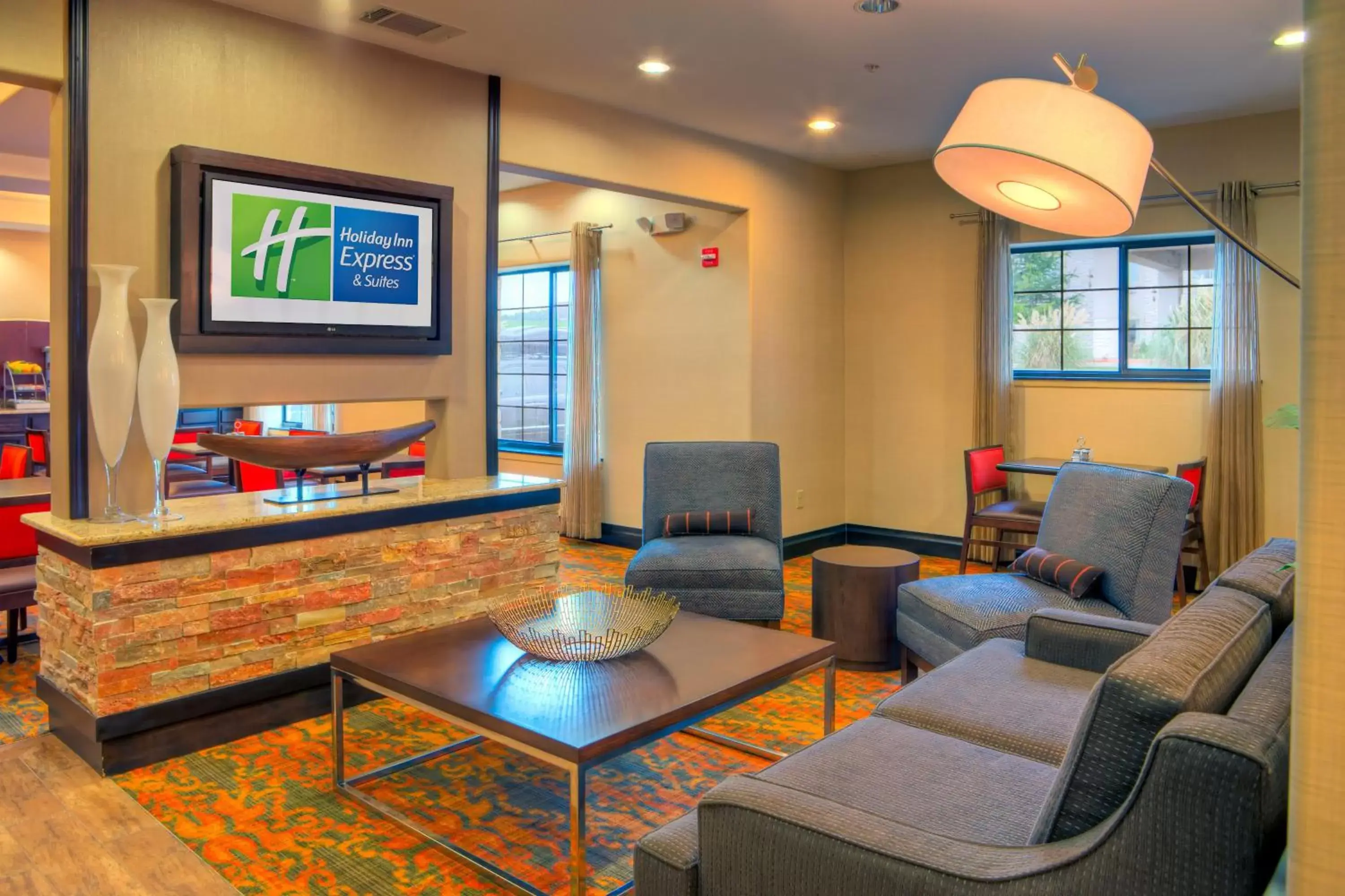 Lobby or reception, Seating Area in Holiday Inn Express and Suites Granbury, an IHG Hotel