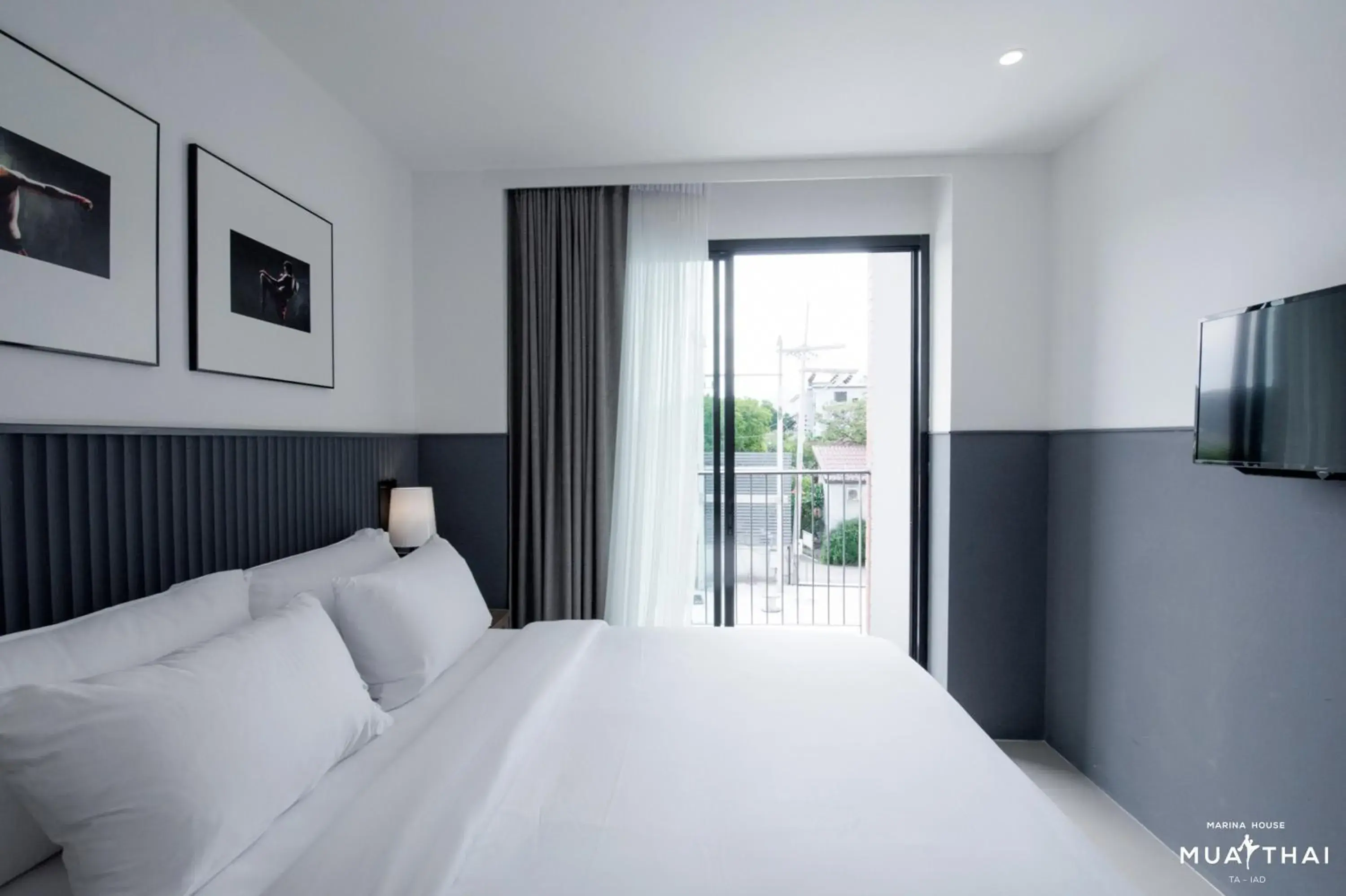 Bed in Marina House MUAYTHAI Ta-iad Phuket Bed in Marina House MUAYTHAI Ta-iad Phuket