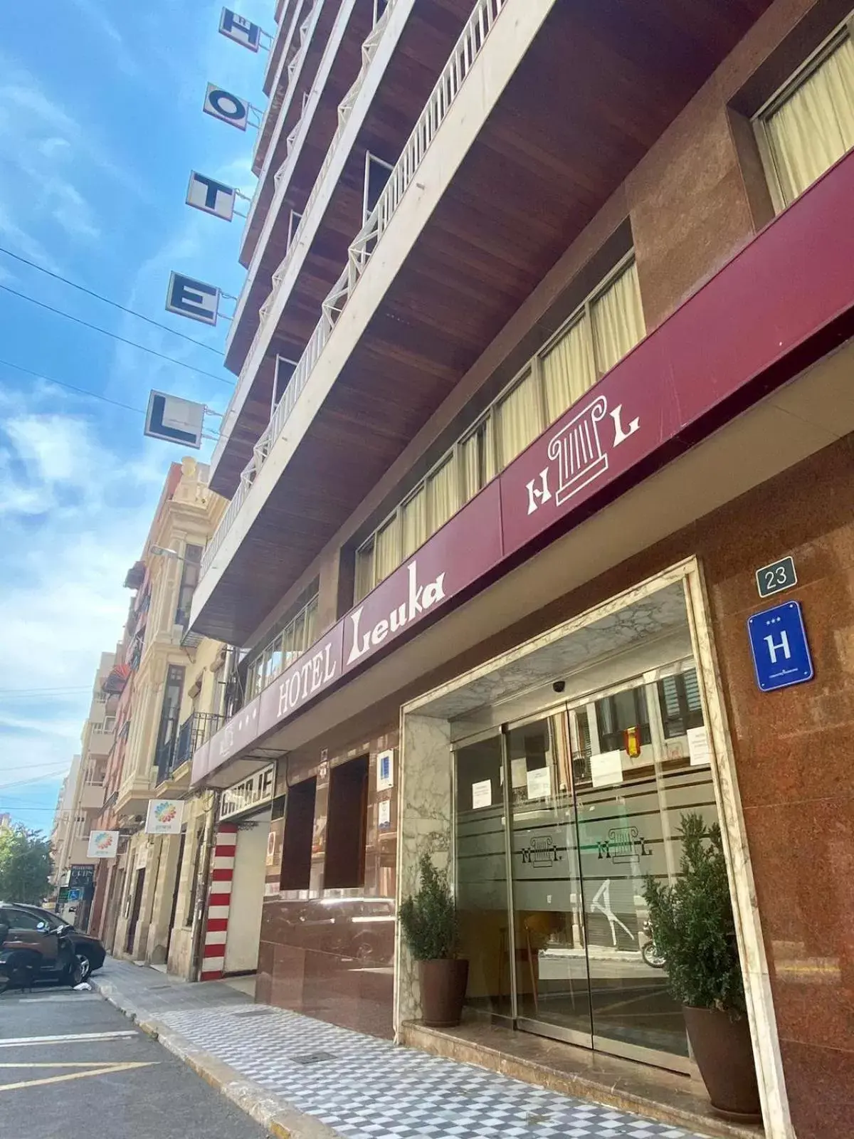 Facade/entrance, Property Building in Hotel Leuka