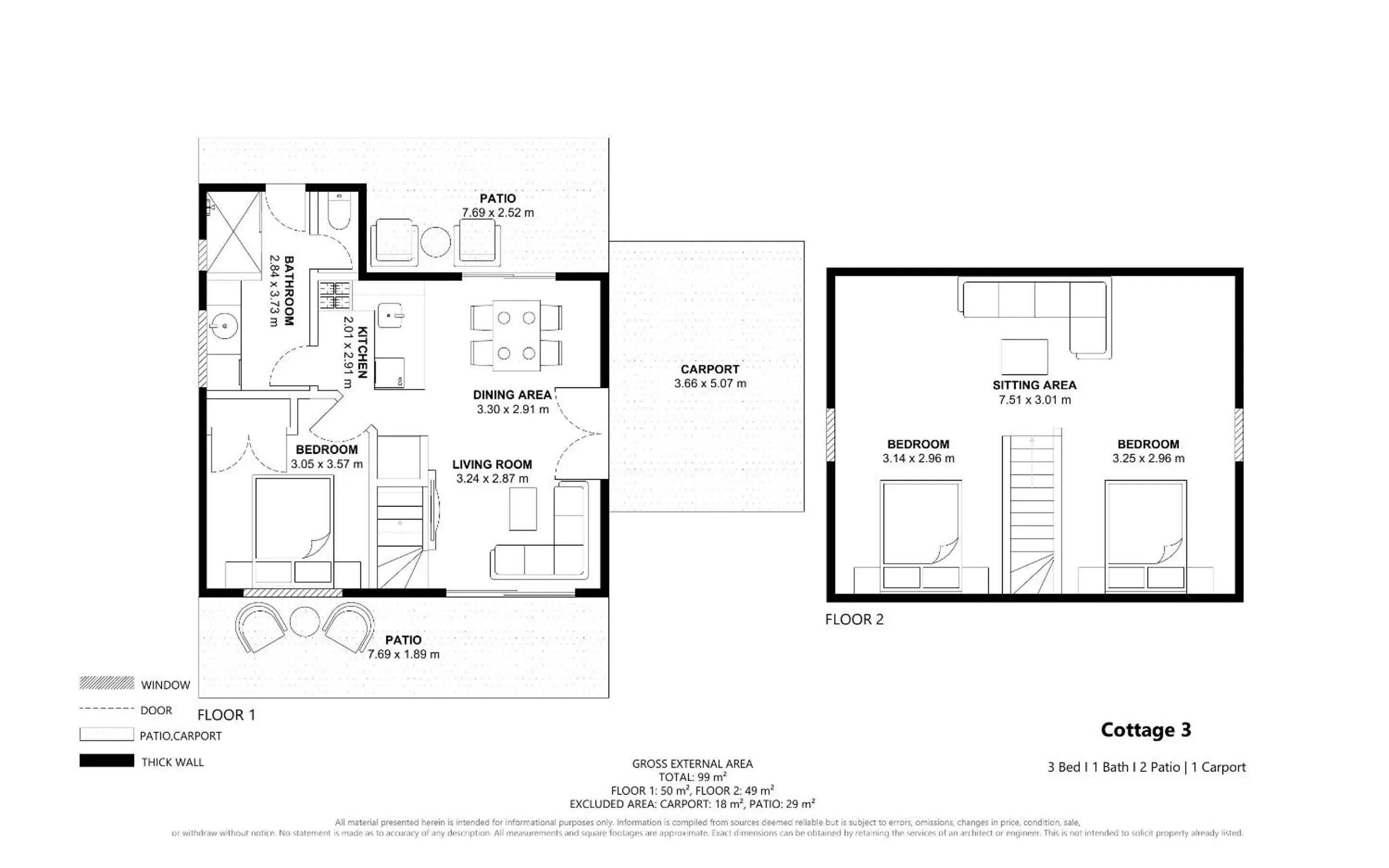 Floor Plan in Bay Village Resort Dunsborough