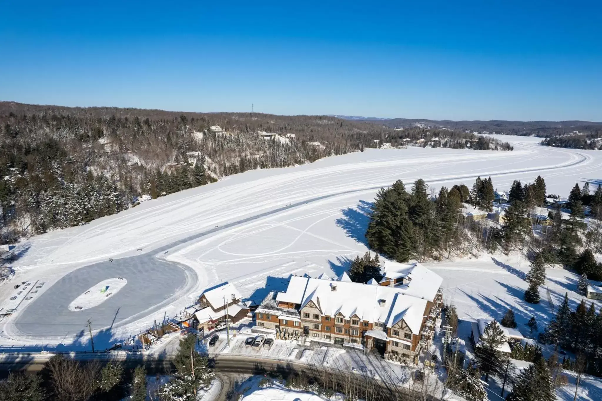 Property building, Winter in Le Viking Resort & Marina