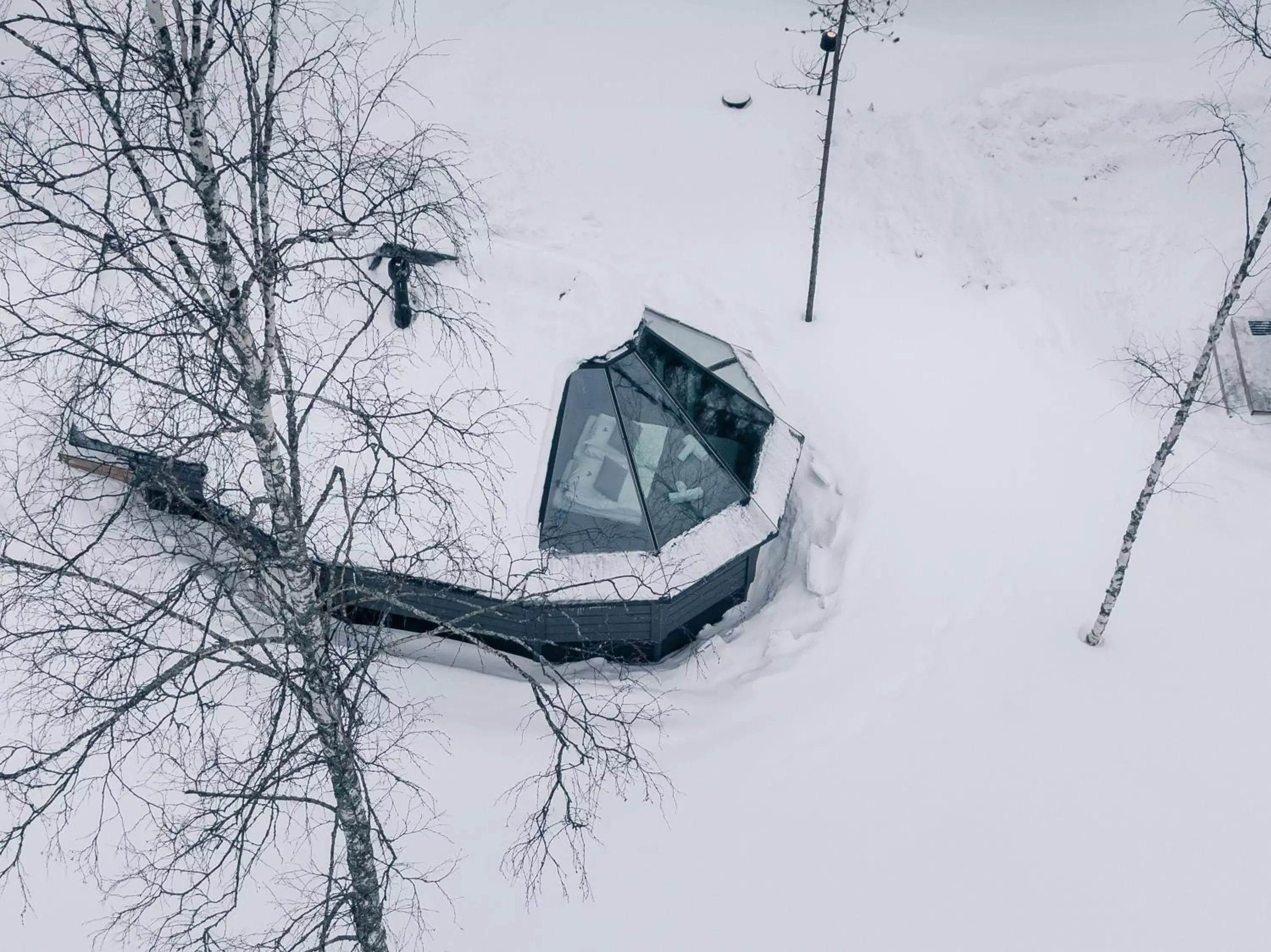 Bed, Winter in Apukka Resort