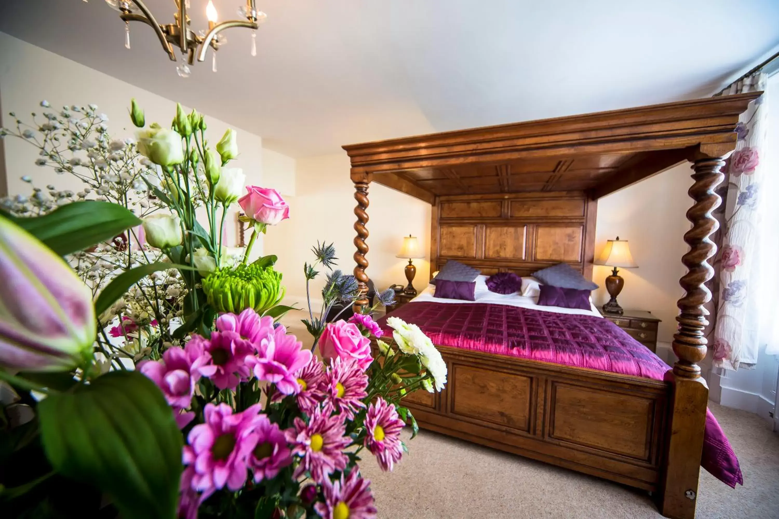 Bed in The Black Boy Inn Bed in The Black Boy Inn