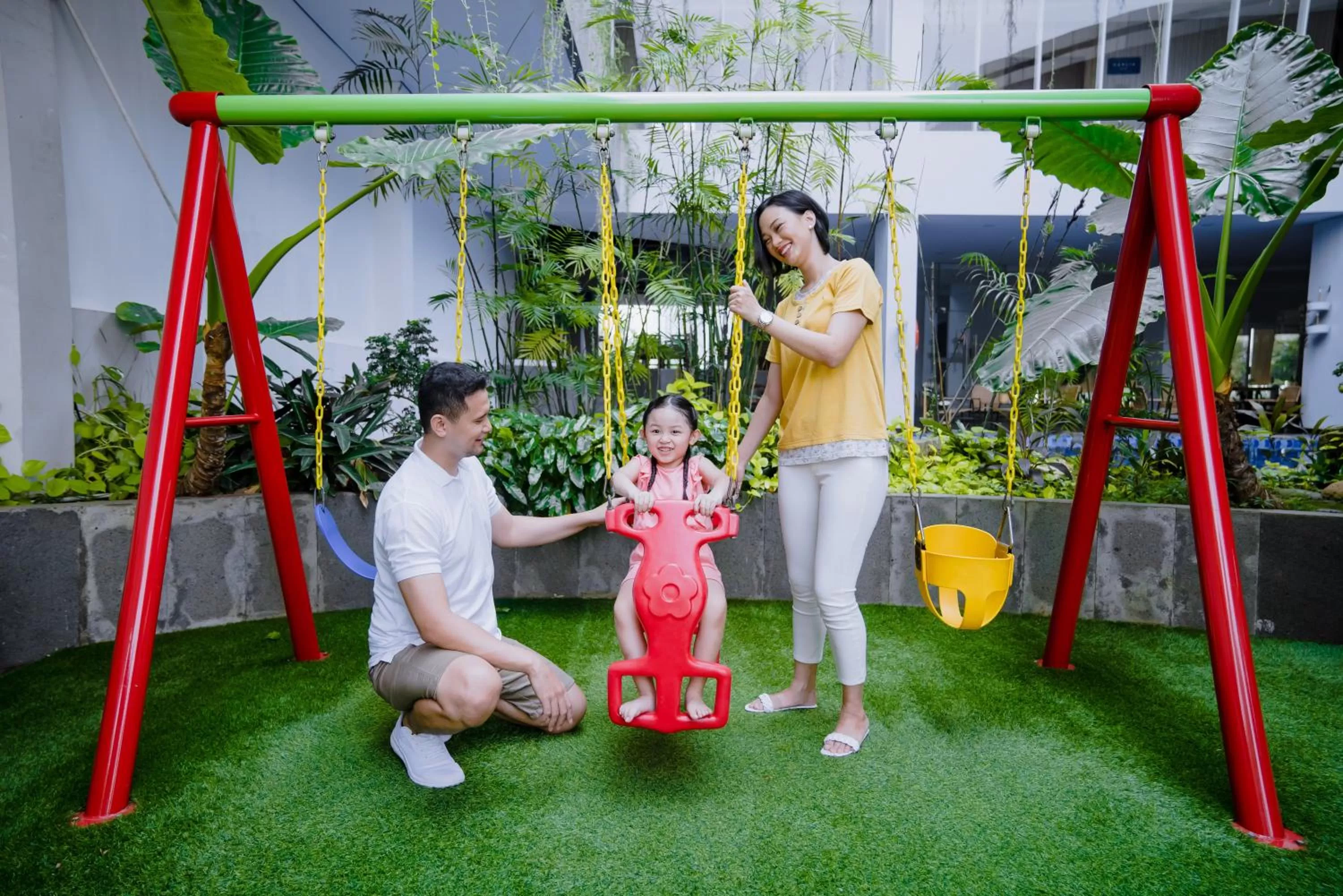 Garden view in Antero Hotel Jababeka Cikarang
