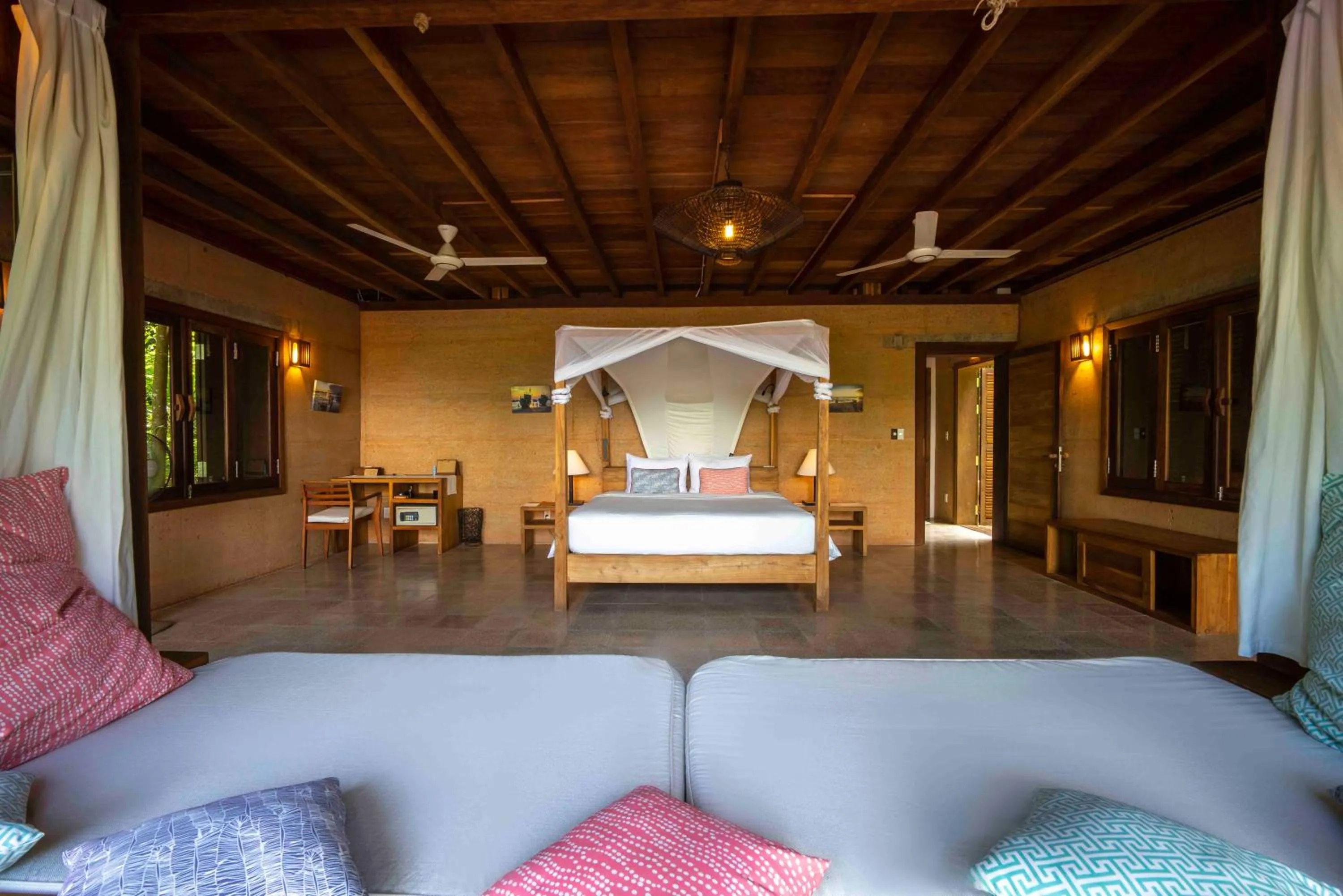 Bed in Mango Bay Resort