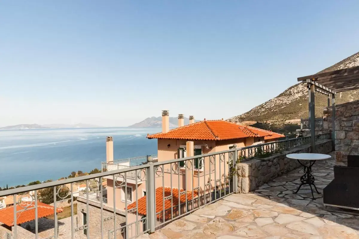 Landmark view in Epidavros Seascape Landmark view in Epidavros Seascape