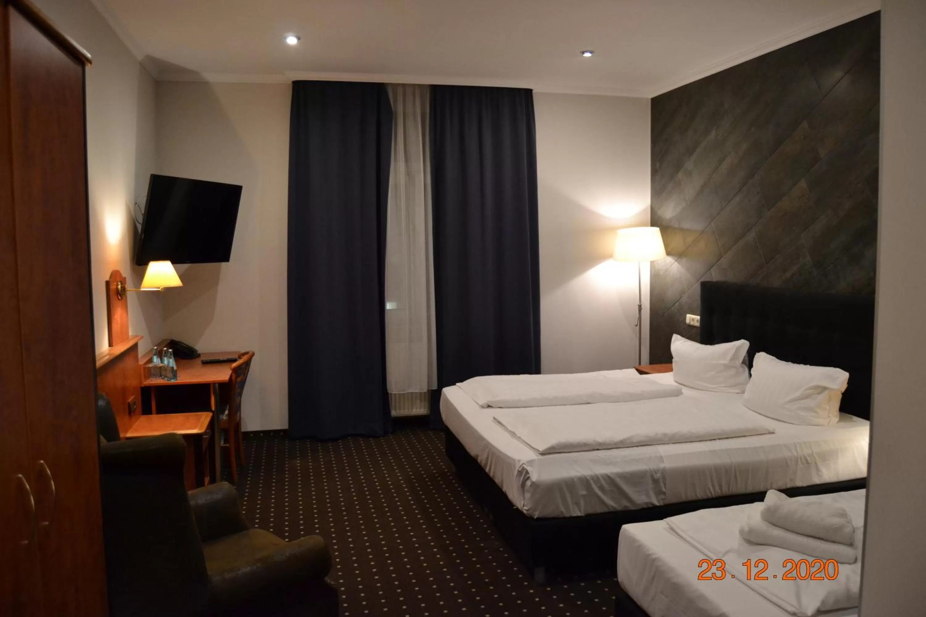 Decorative detail, Bed in Hotel Zeil