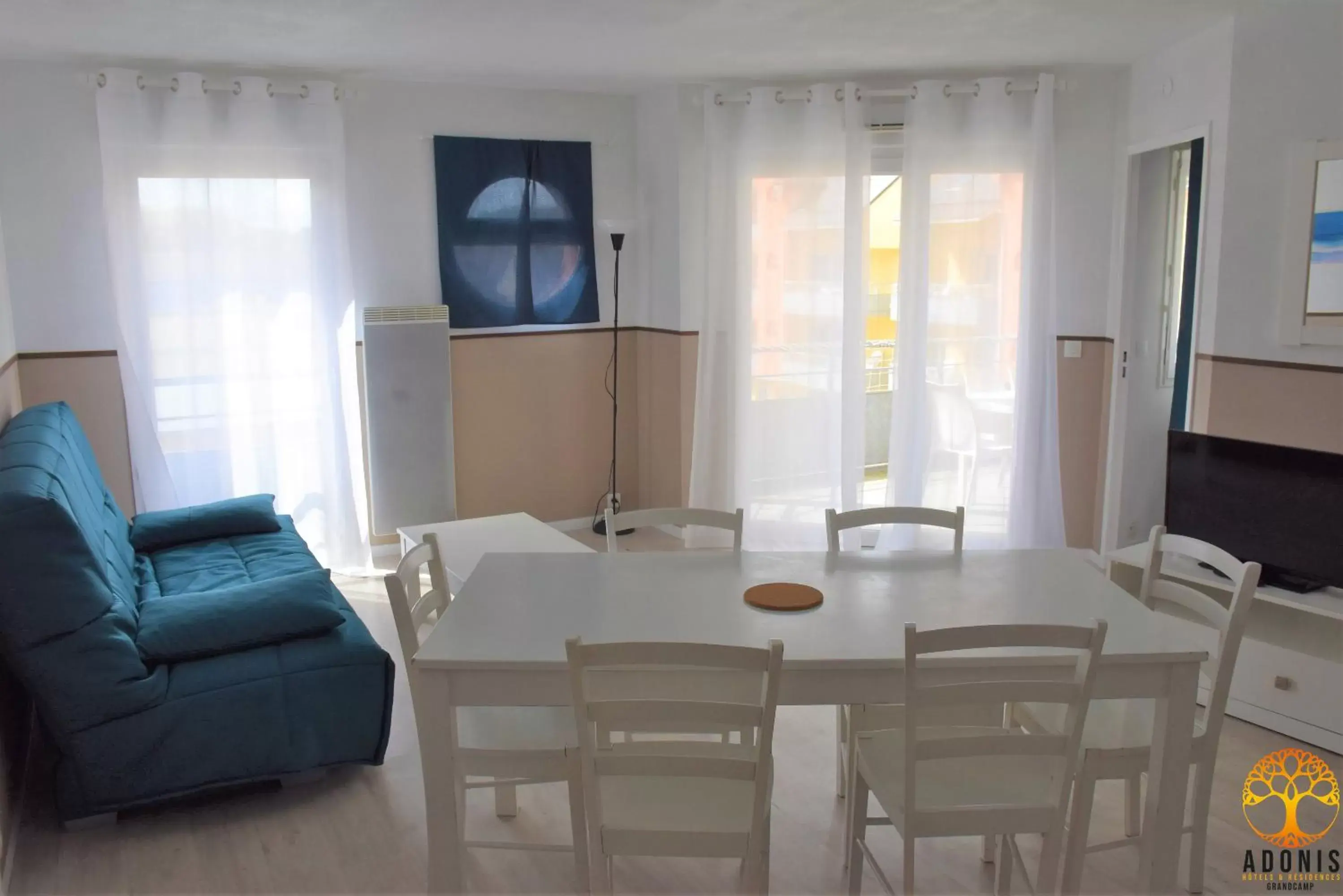 Living room, Dining Area in Adonis Grandcamp - Résidence Les Isles De Sola