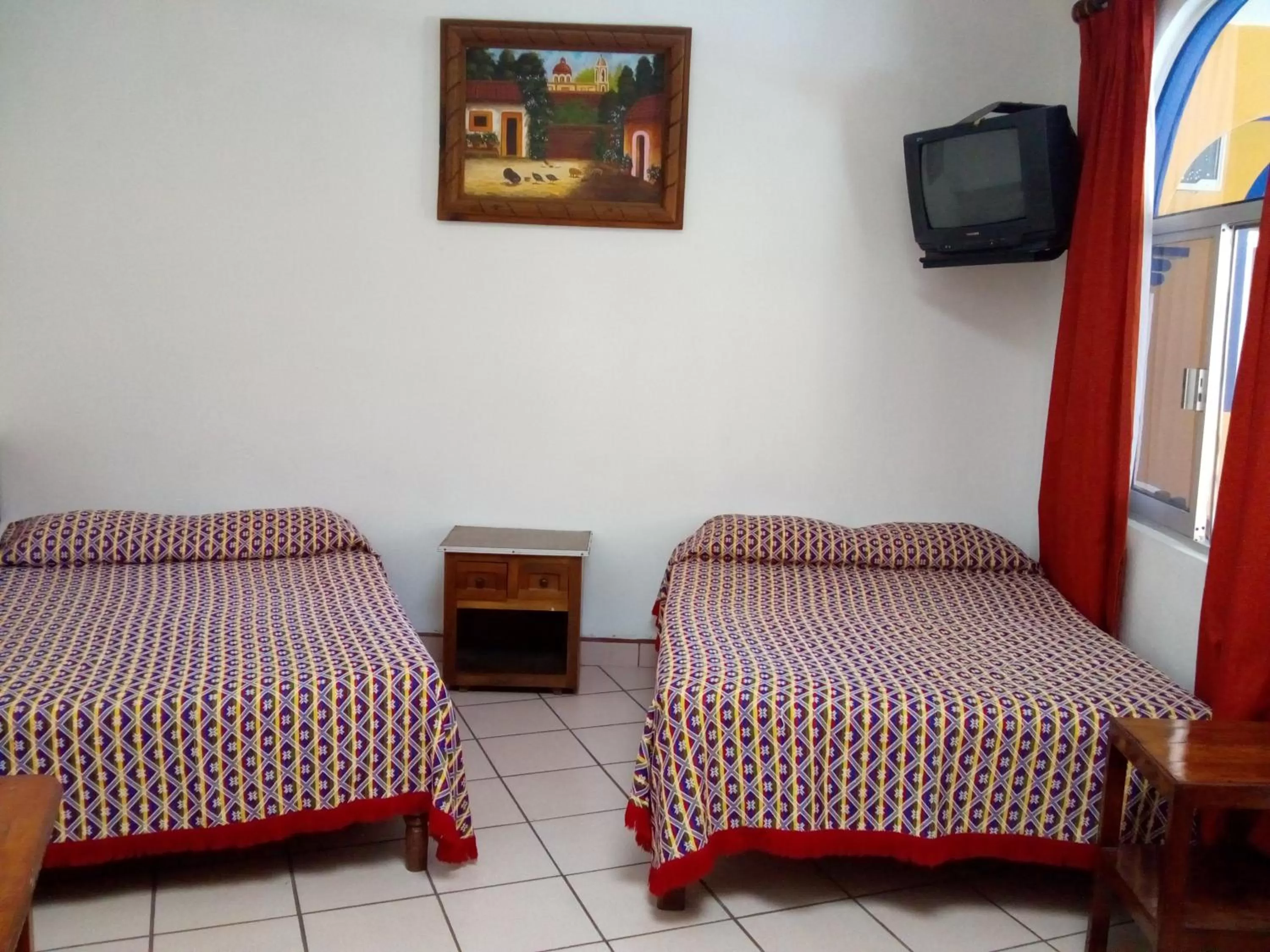 Bed in Hotel San Juan