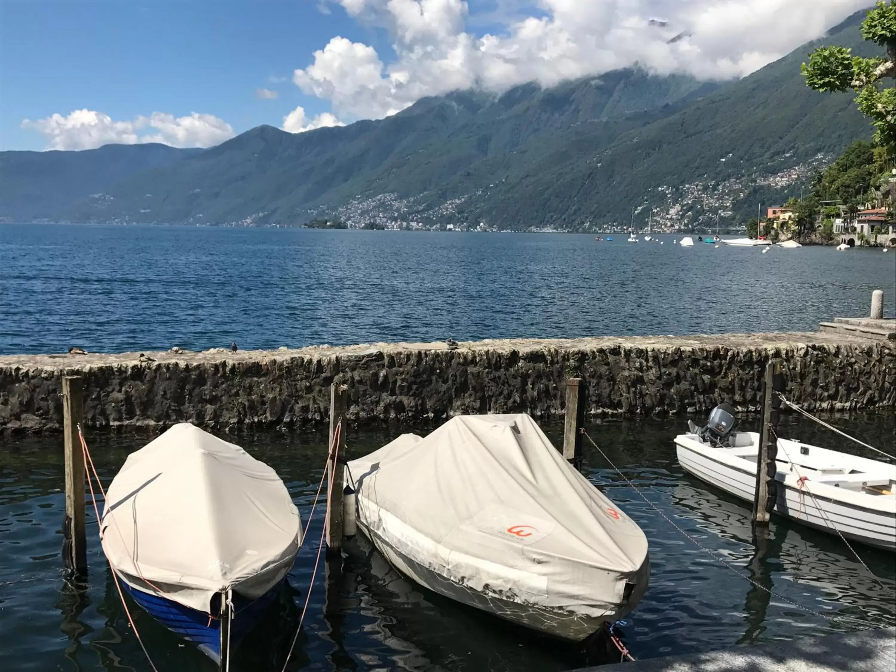Lake view in Albergo Carcani by Ketty & Tommy Lake view in Albergo Carcani by Ketty & Tommy