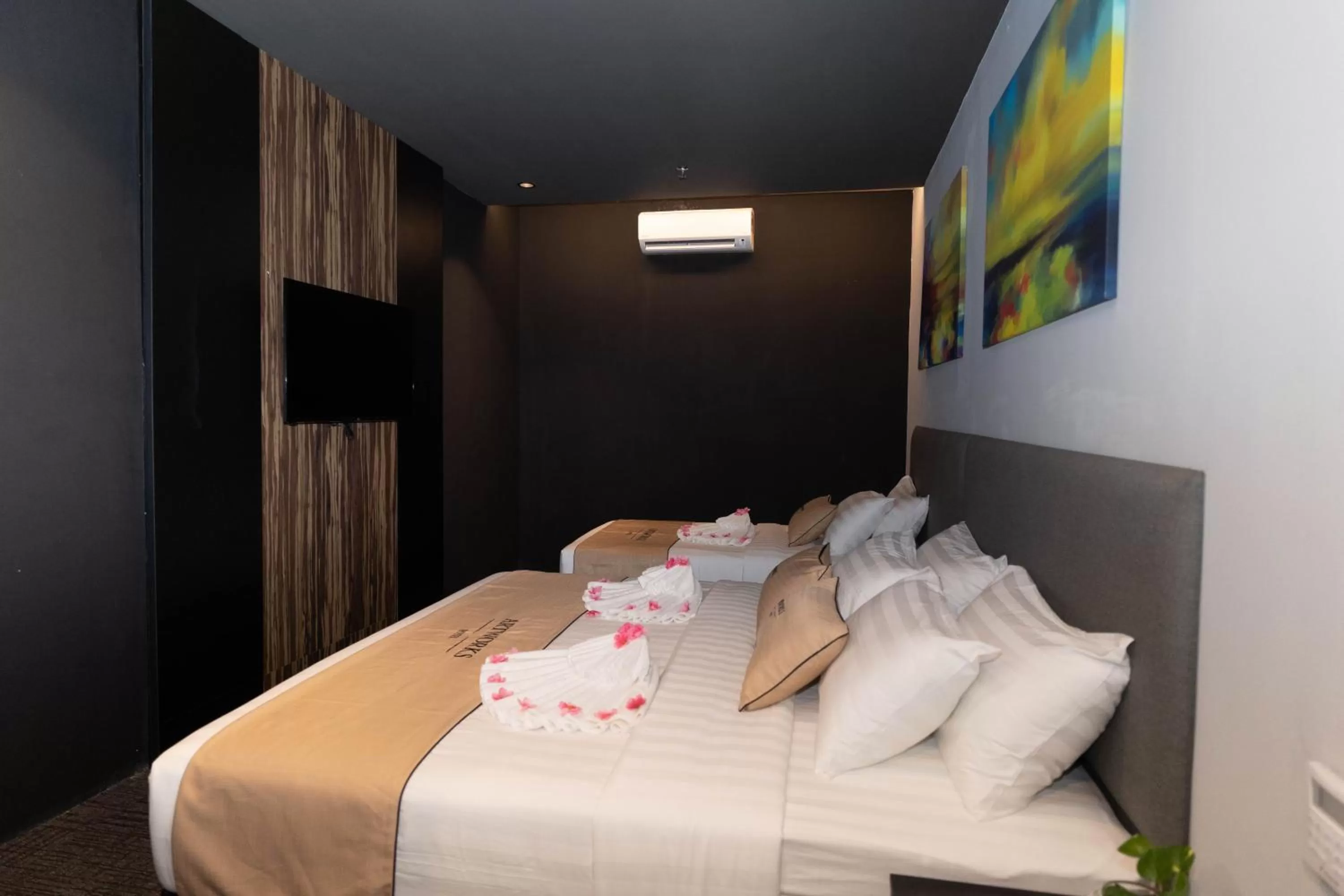 Bed in Artworks Hotel Ipoh