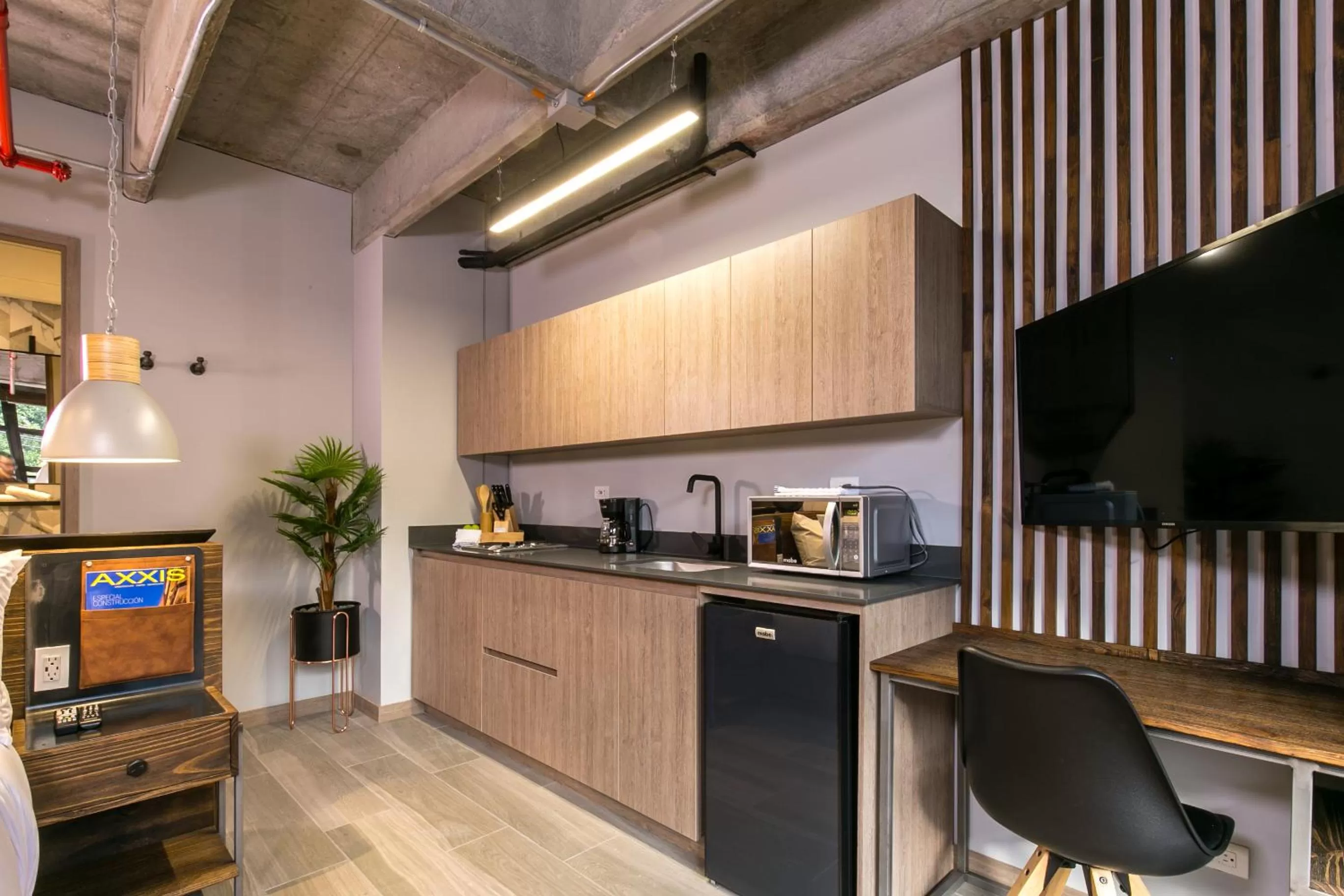 TV and multimedia in Factory Lofts Hotel