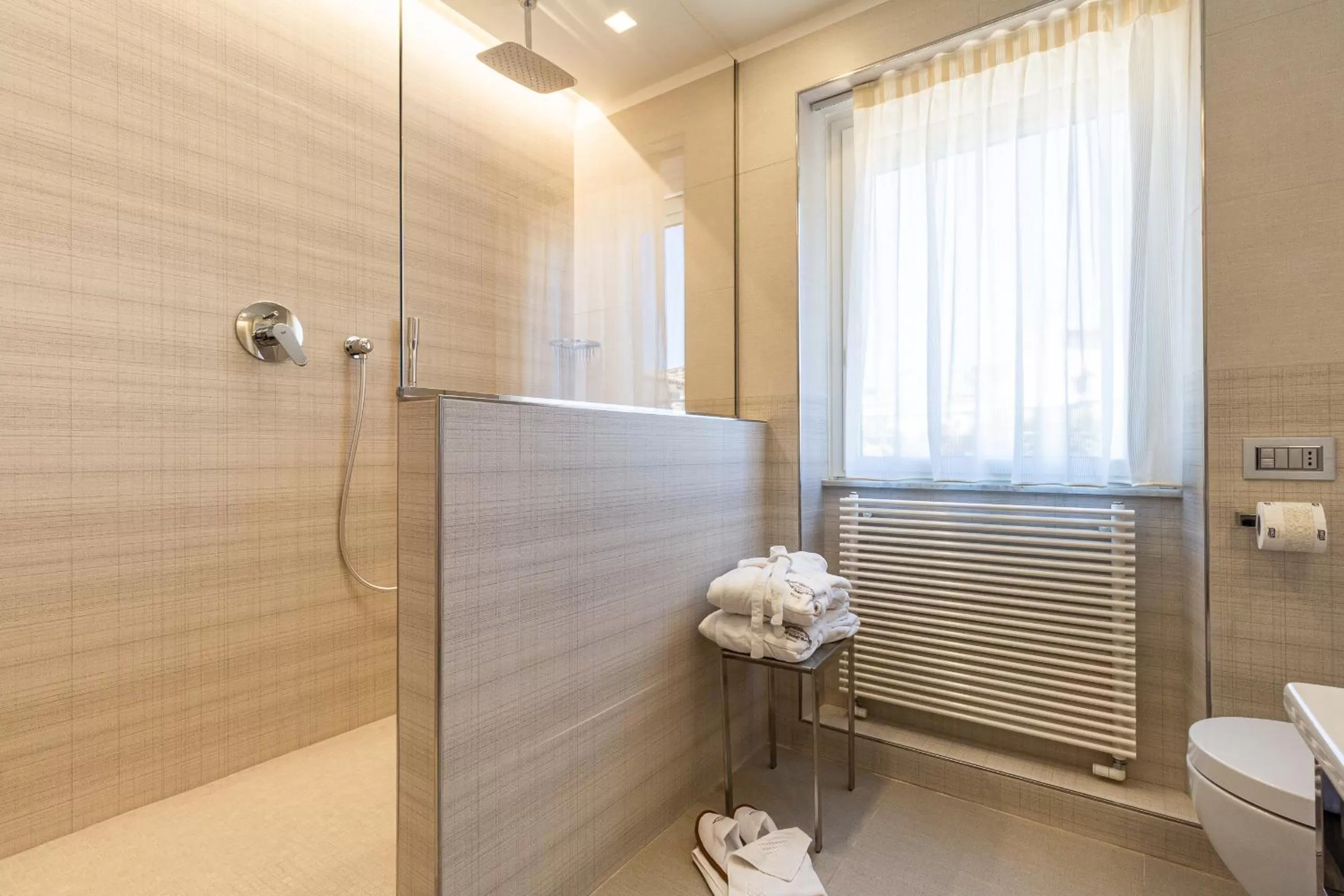 Shower in Harry's Bar Trevi Hotel & Restaurant