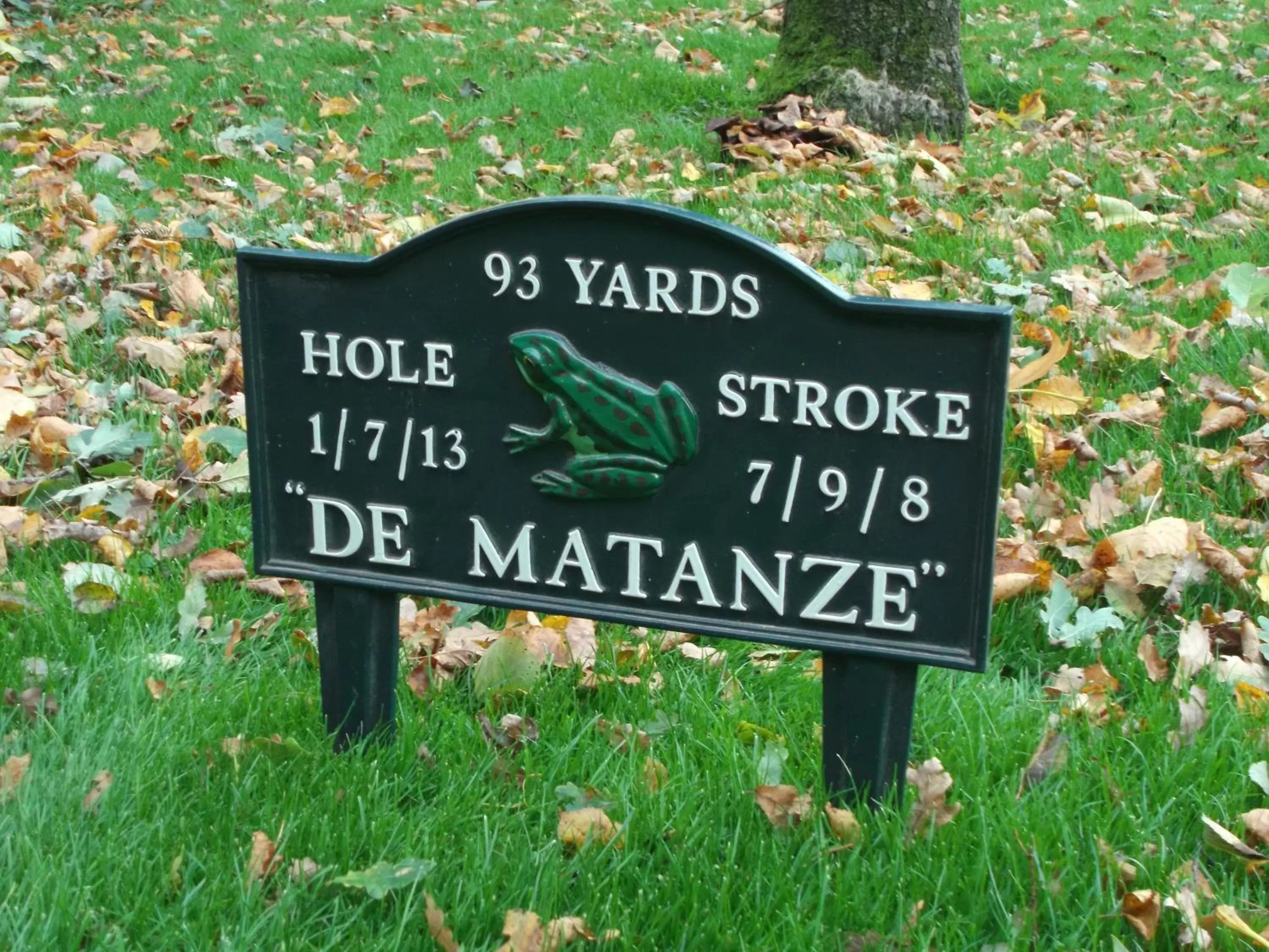 Golfcourse in B&B en SPA Landgoed Matanze