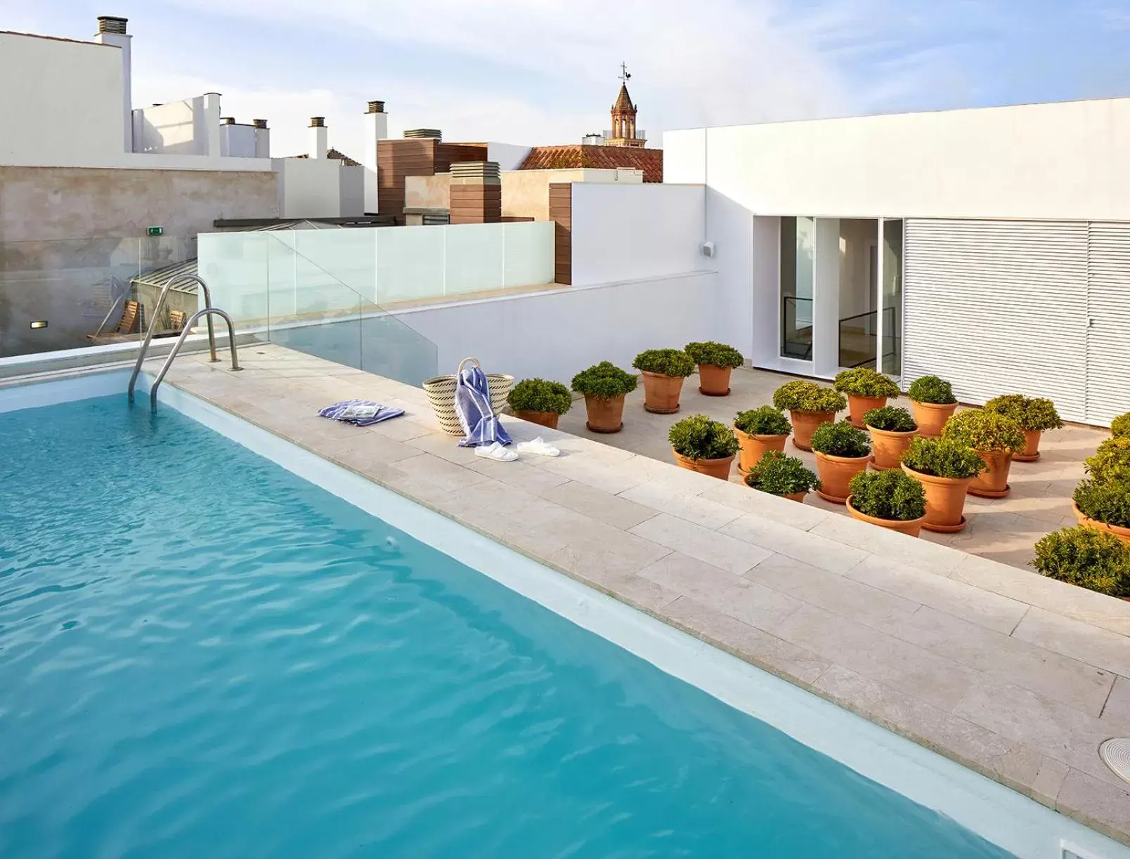 Balcony/Terrace, Swimming Pool in Hotel Rey Alfonso X