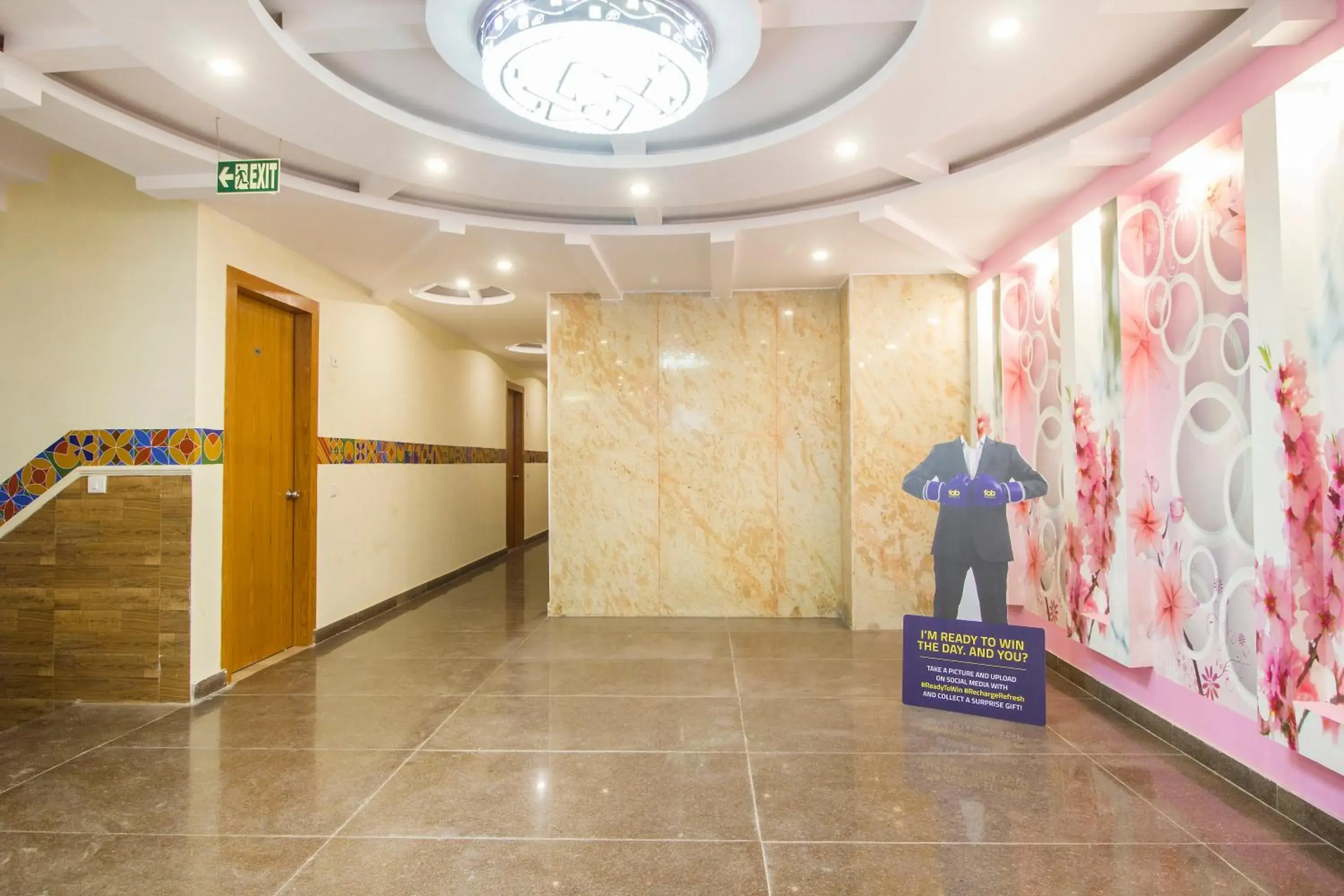 Floor plan, Lobby/Reception in FabHotel Aries Delhi Airport